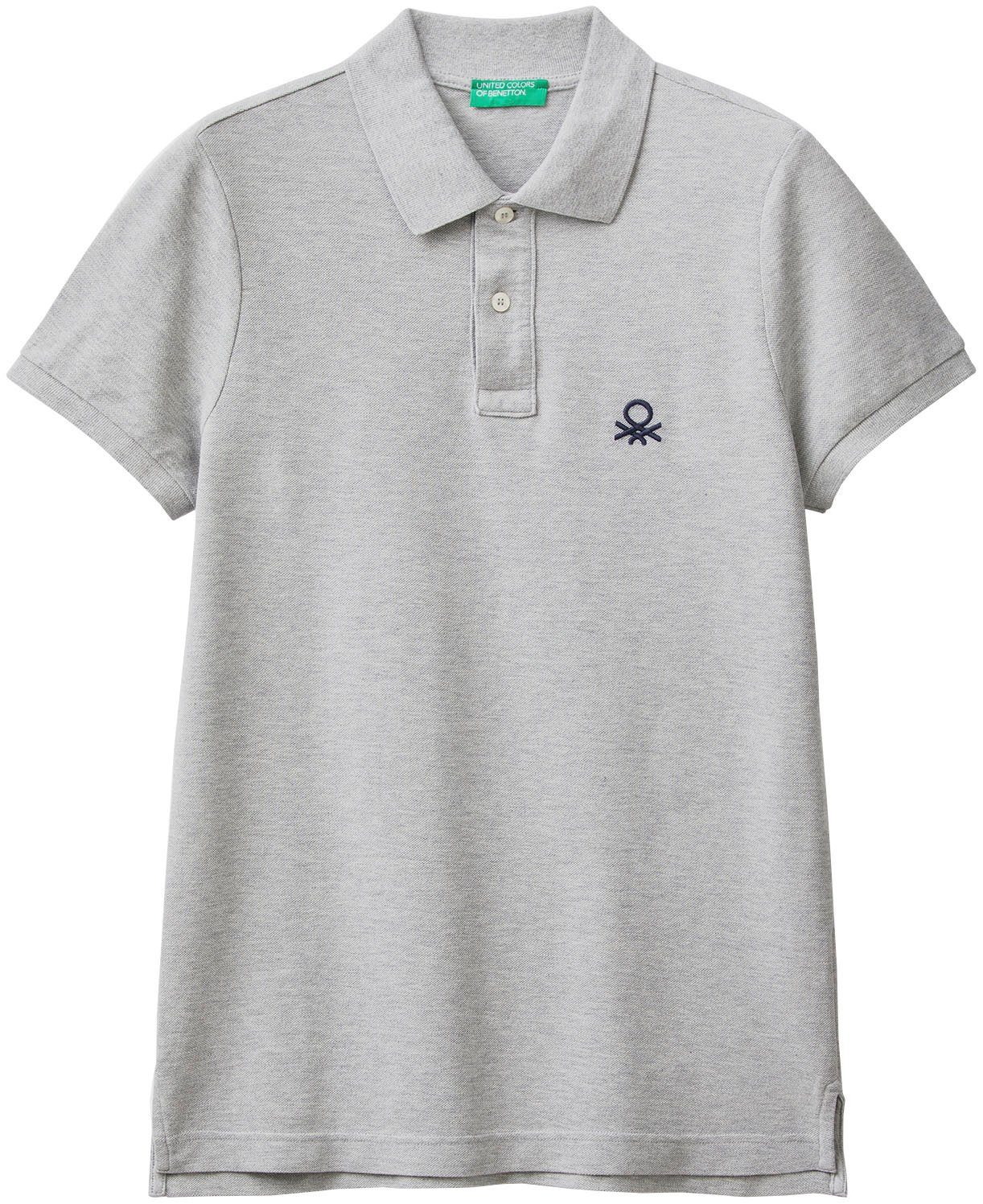 United Colors of Benetton Poloshirt met grote label-badge