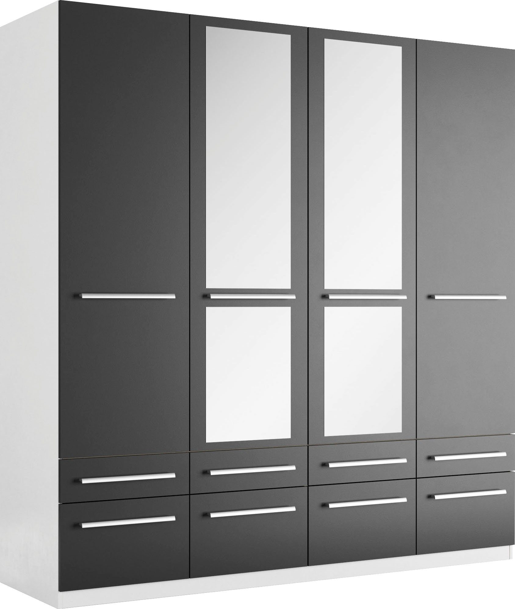 priess Kledingkast Kast garderobe waskast Barcelona in 5 breedtes veel opbergruimte, ruime lades, met spiegel, made in germany