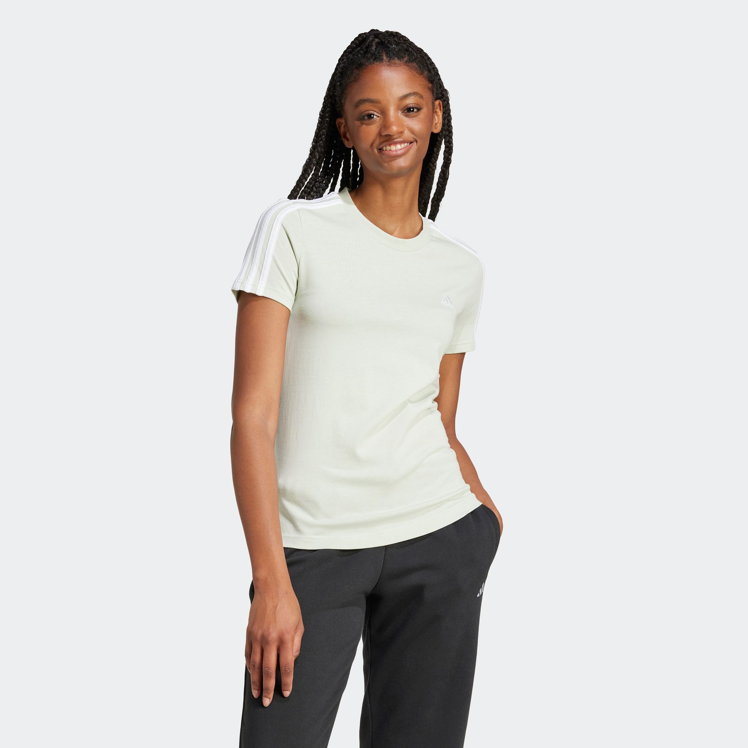 adidas Sportswear T-shirt LOUNGEWEAR ESSENTIALS SLIM 3-STRIPES