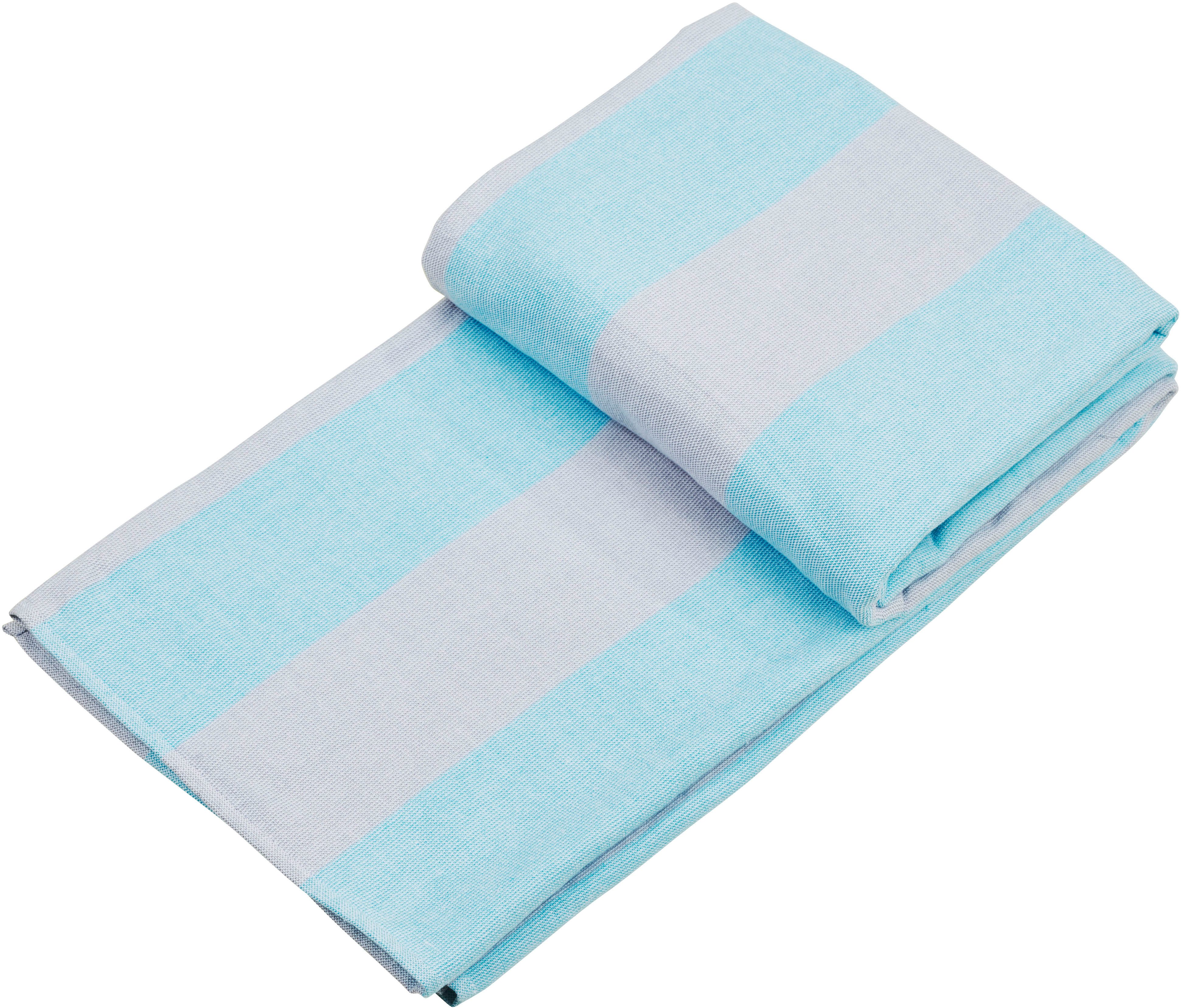 done.® Hamamdoek California Strandhanddoek met opvallende, gekleurde strepen (1 stuk)