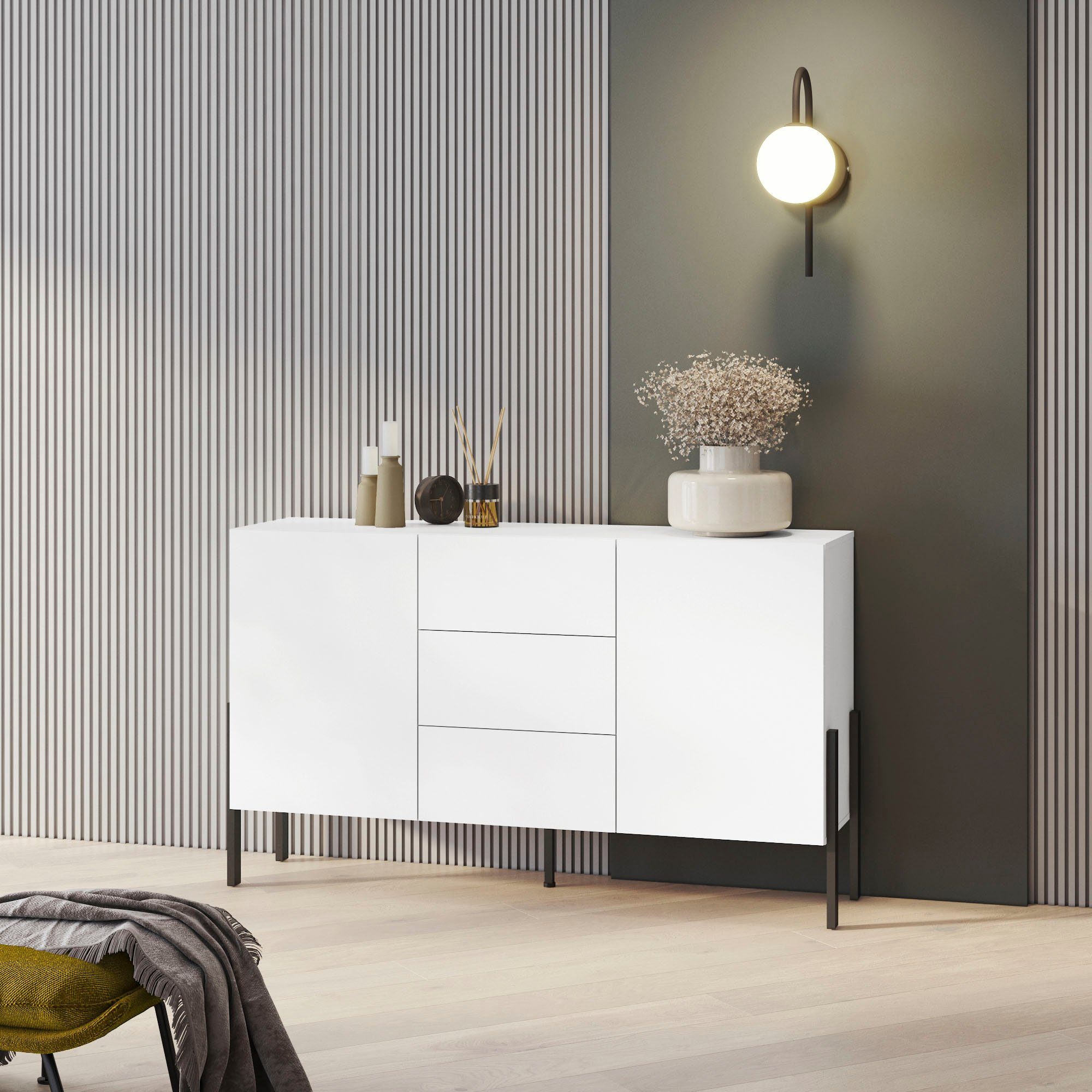 INOSIGN Dressoir Jukon, breedte 150 of 180 cm, moderne grepless commode