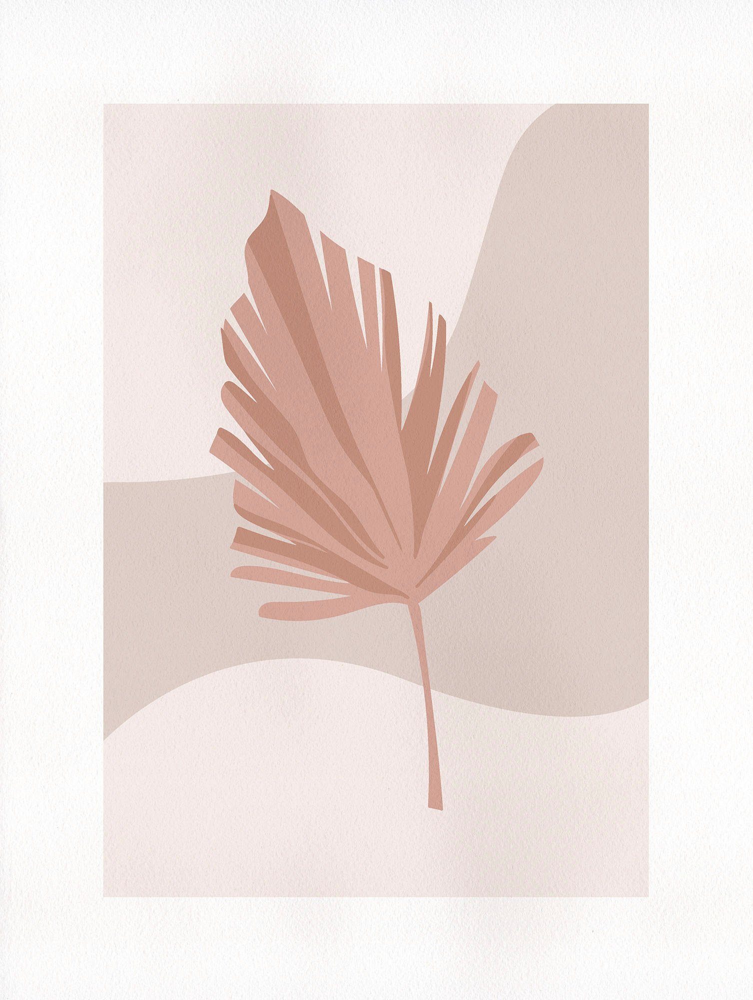 Komar Artprint Minimalist Leaf Lover Kinderkamer, slaapkamer, woonkamer (1 stuk)