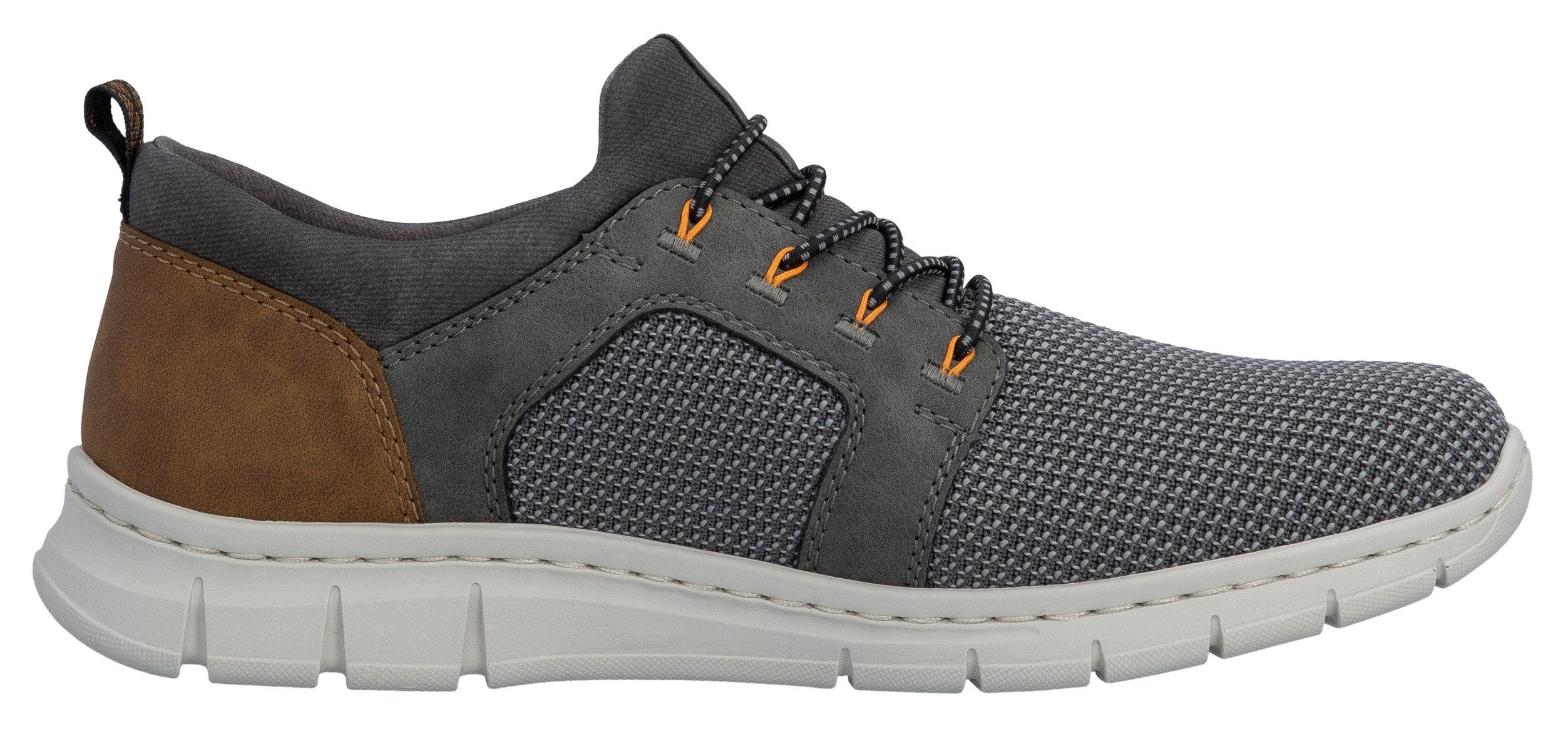 Rieker Slip-on sneakers Instapper, halfhoge schoen, vrijetijdsschoen met elastiek, om in te stappen