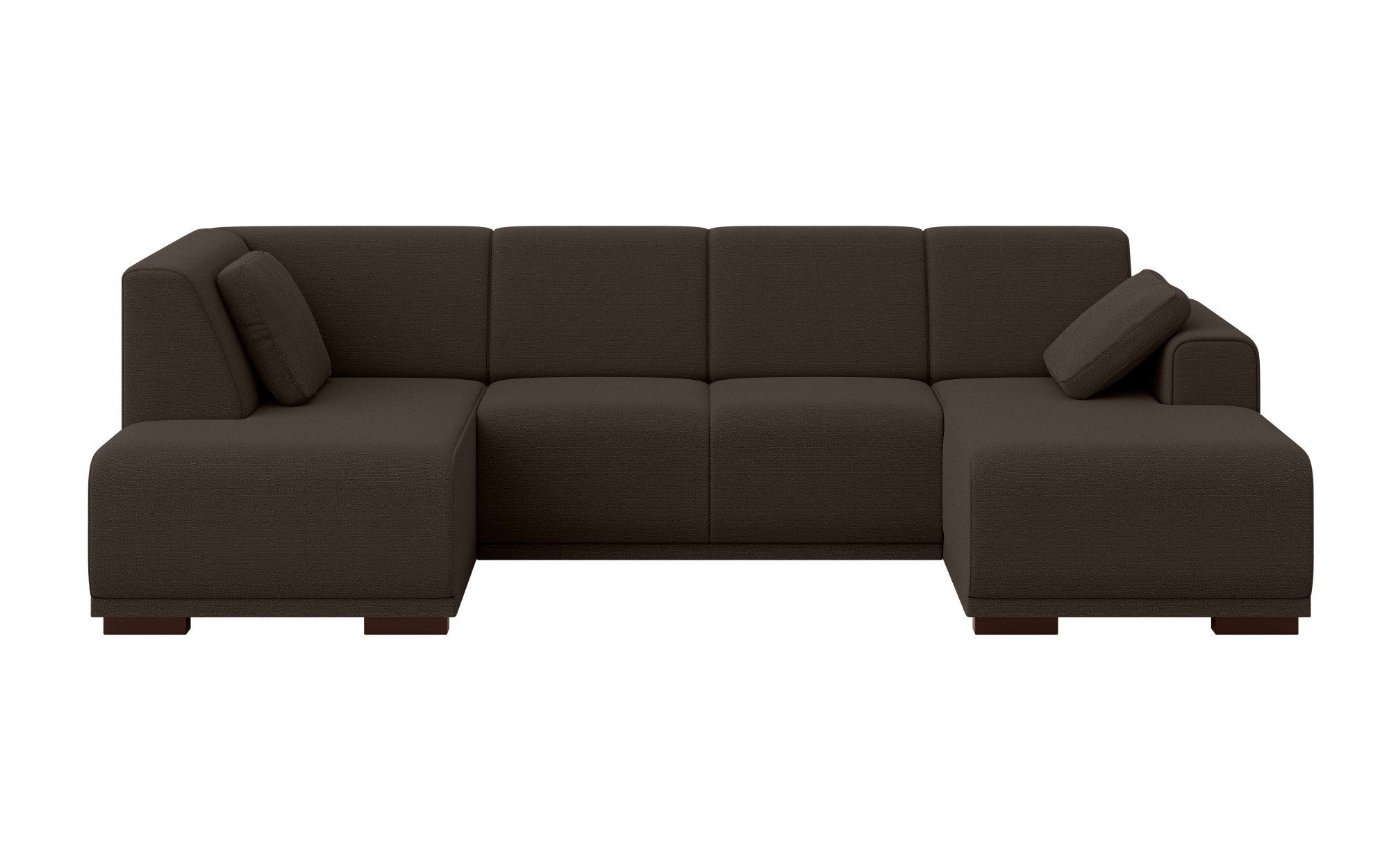 Home affaire Zithoek BORNHOLM U-vorm met chaise longue rechts/links, B/D/H: 300/162/85 cm U-vorm met golvende ondervering, chaise longue rechts of links bestelbaar