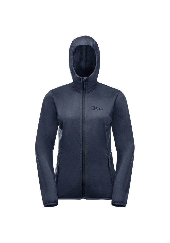 Jack Wolfskin Softshell-jack WINDHAIN HOODY W