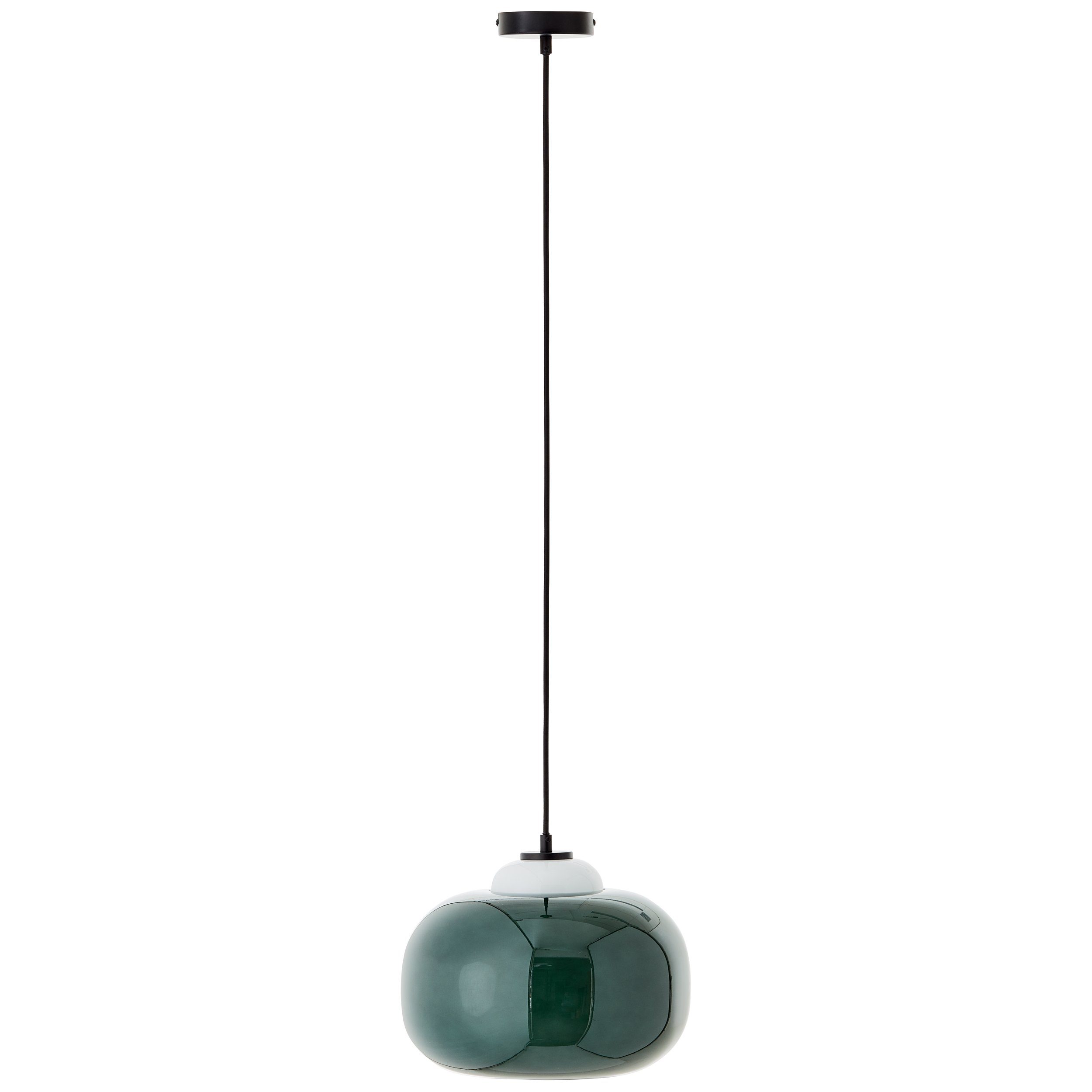 Brilliant Leuchten Hanglamp Blop Hoogte 128,5 cm, Ø 30 cm, E27, inkortbaar, glas/metaal