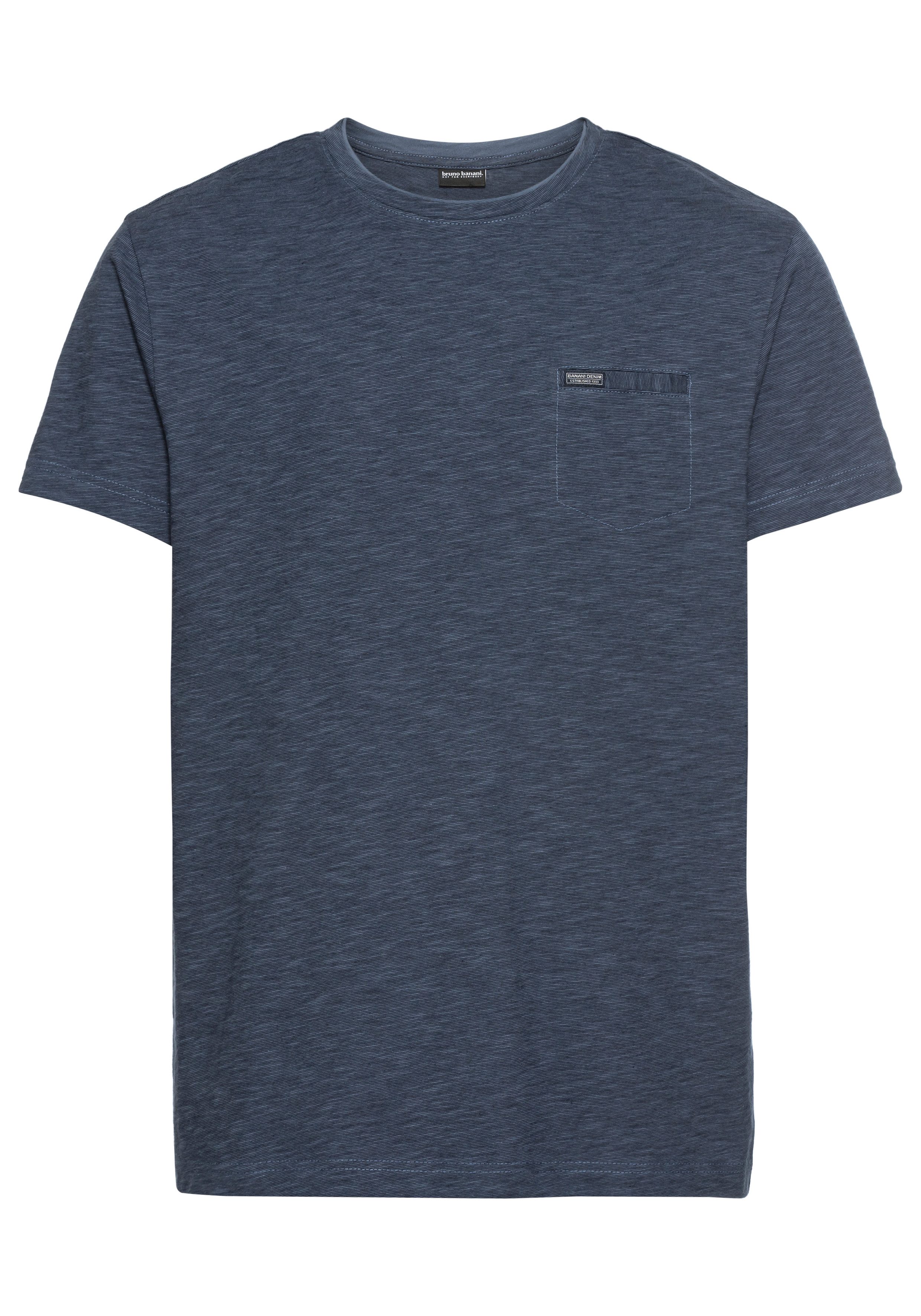 Bruno Banani T-shirt Met dubbele kraag en sierborstzak
