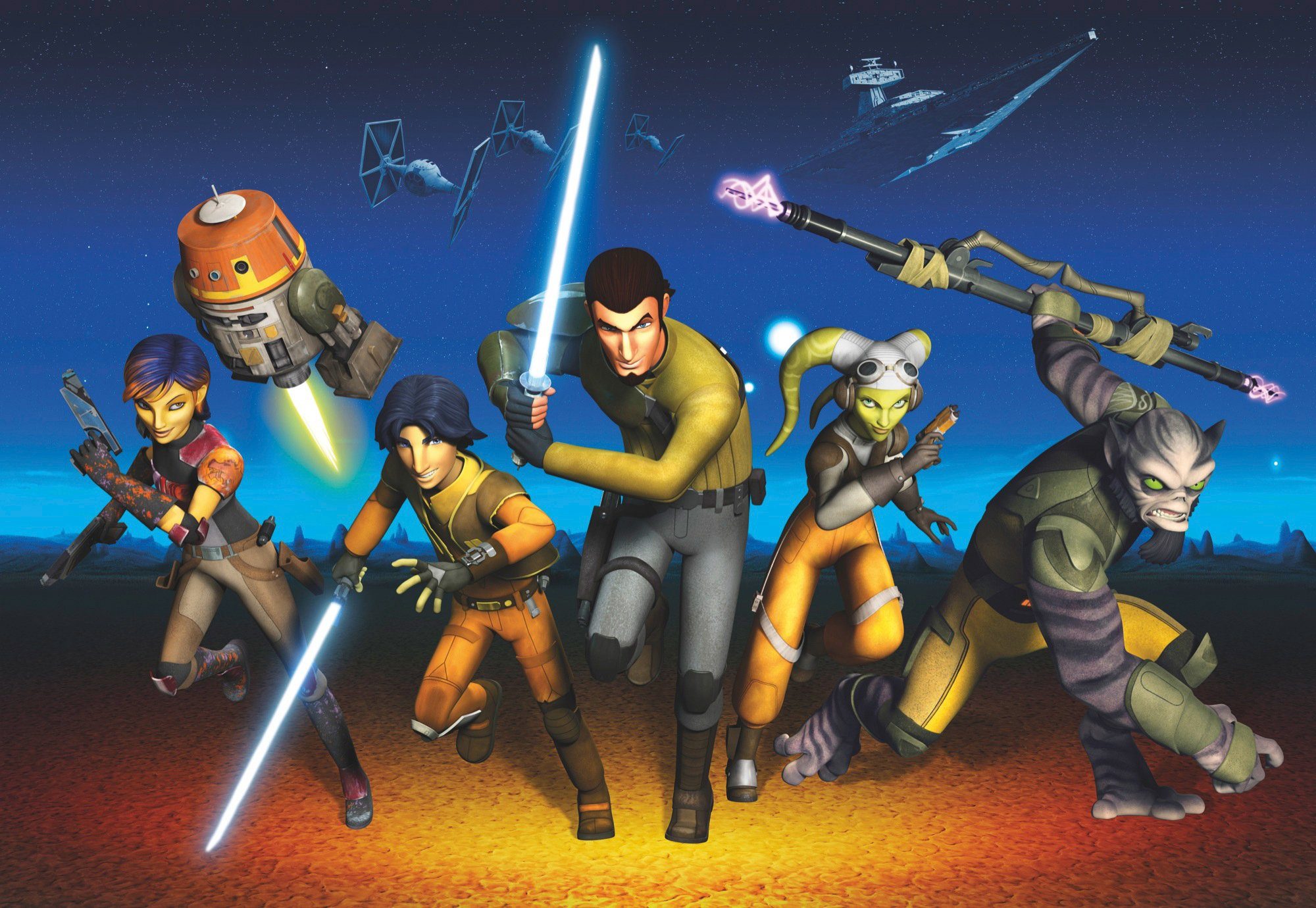 Komar Fotobehang STAR WARS Rebels Run - Afmeting 368 x 254 cm (set)