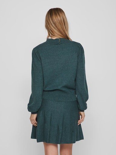 Vila Trui met ronde hals VIRIL TURTLE-NK BALLOON L/S TOP - NOOS