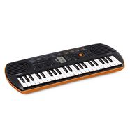 casio keyboard mini-keyboard sa-76 met 44 minitoetsen oranje