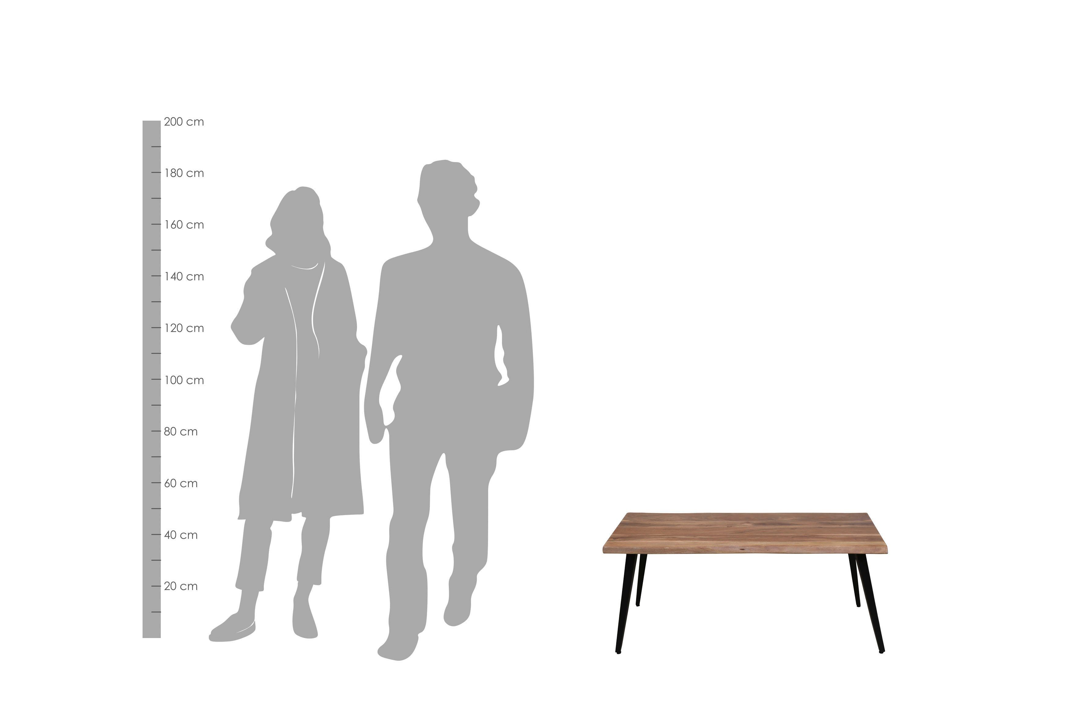 byLIVING Salontafel Caddy Tafelblad met boomstamrand, breedte 110 of 60 cm