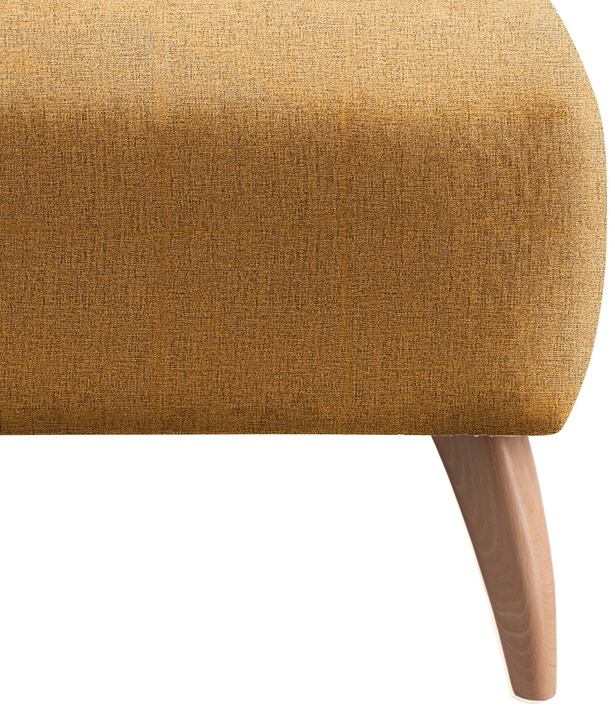 INOSIGN Hocker Colori Kleur houten poten naar keuze, verschillende stoffen, hoogwaardige stof