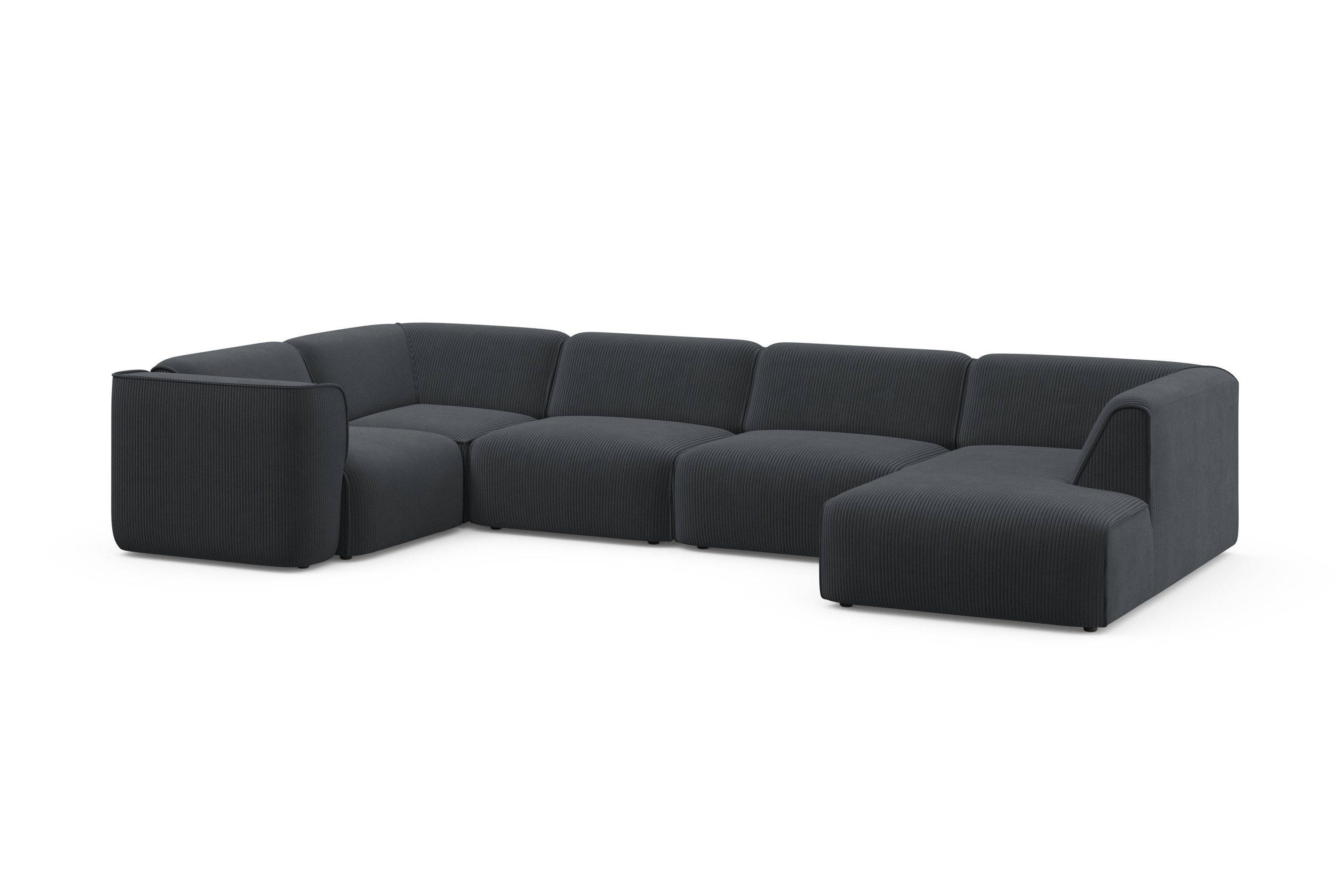 RAUM.ID Zithoek Merid U-vorm, altijd uitbreidbaar met modules, B/D/H: 367/206/70 cm