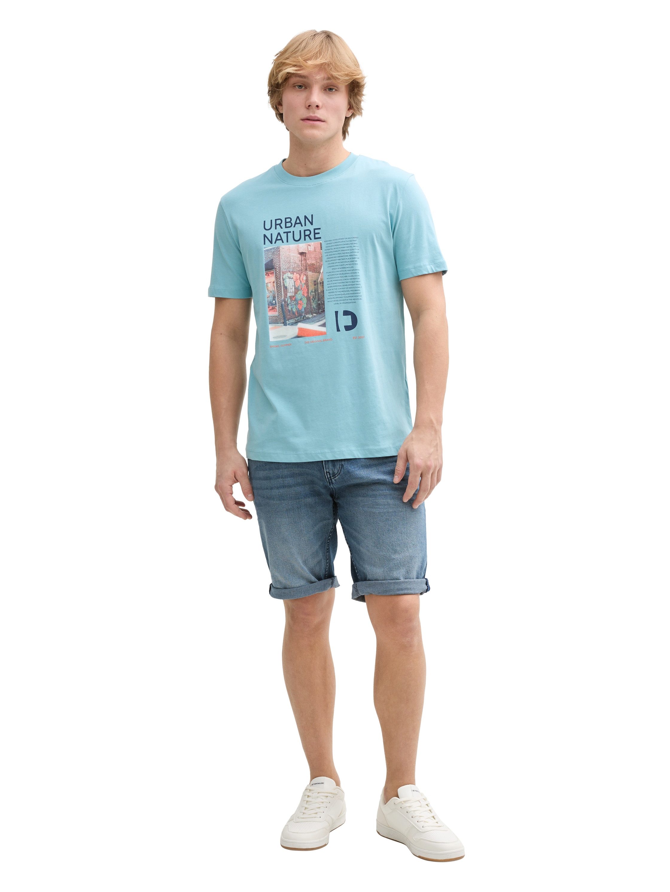 Tom Tailor Denim Jeansshort PIERS in five-pocketsstijl