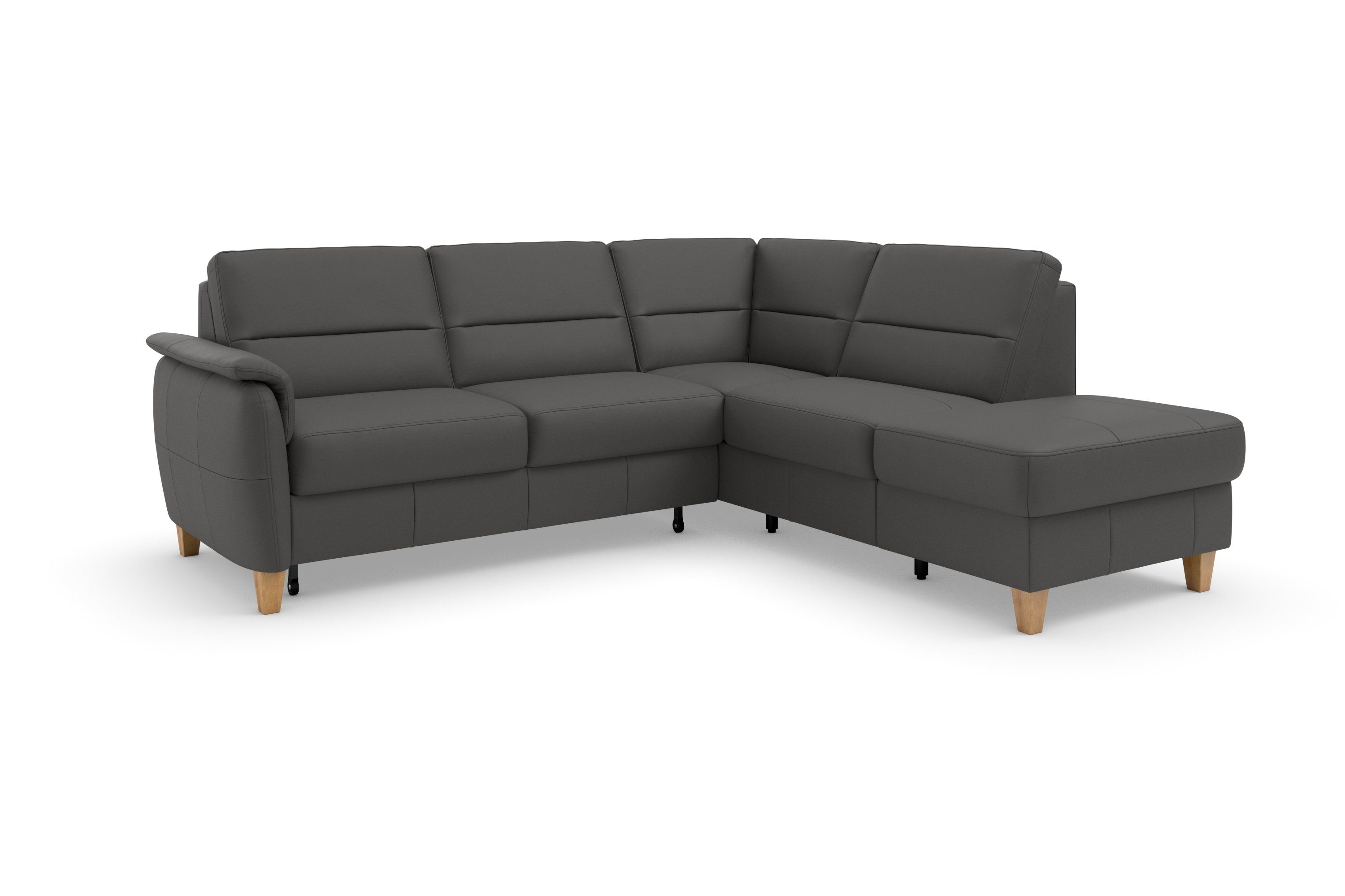 Home affaire Hoekbank Palmera L-vorm, B: 236 cm optioneel bedfunctie & bedlade, veerkern