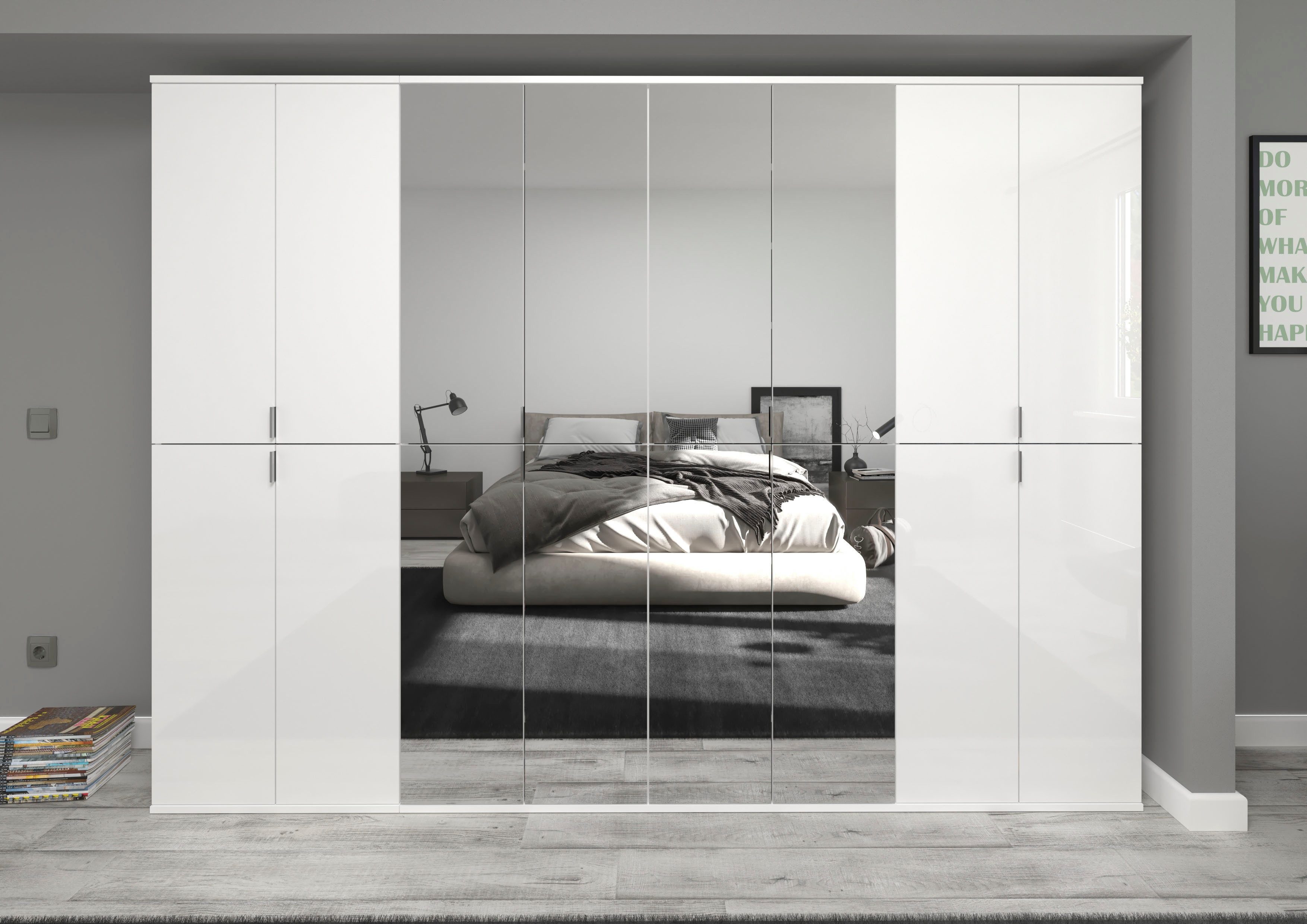 INOSIGN Halmeubelset Trondheim, Breedte 244 cm, bestaande uit 4 Kasten, 16 Deuren, 36 Vakken (set, 4-delig)
