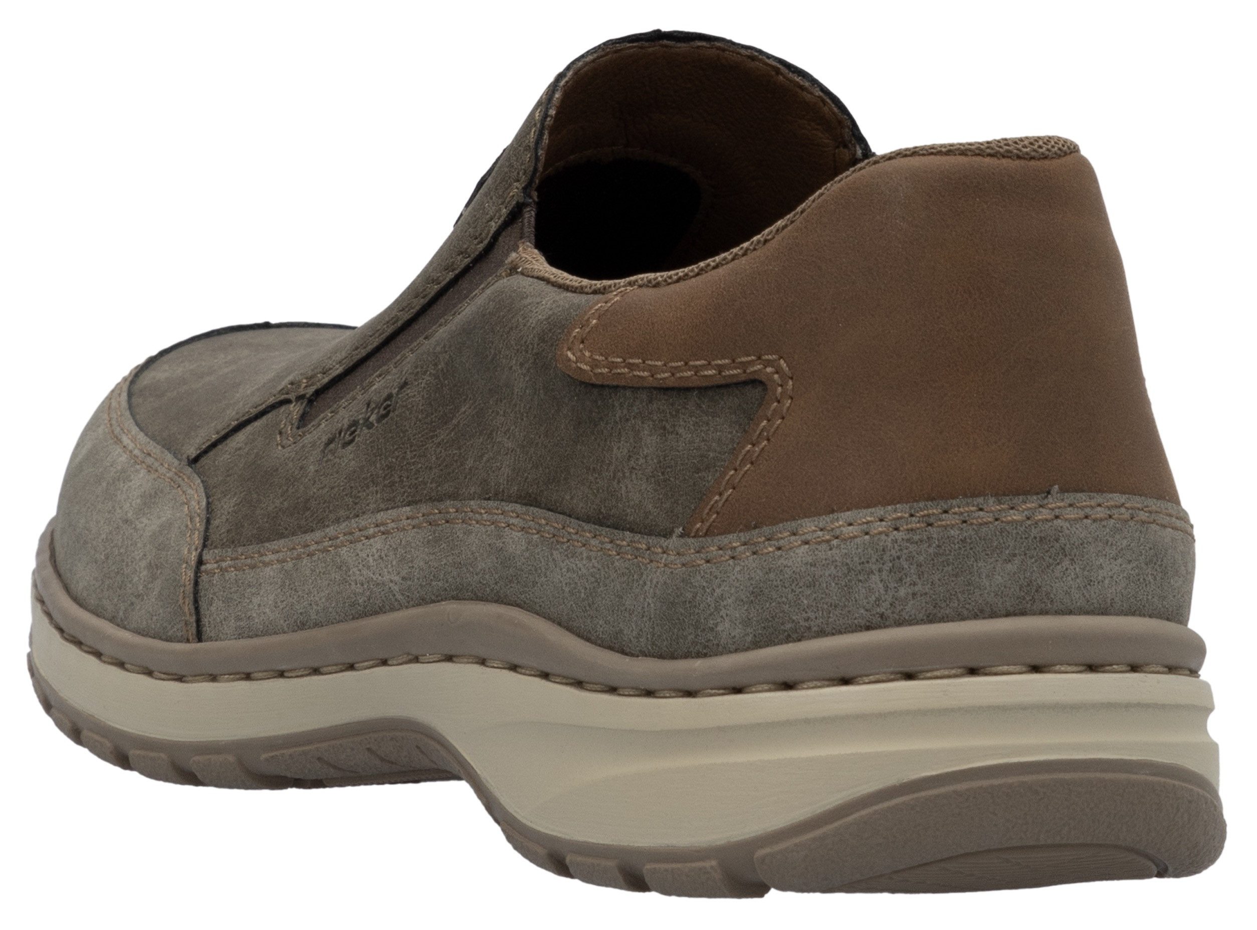 Rieker Instappers , slip-on sneaker, vrijetijdsschoen, lage schoen met elastische band
