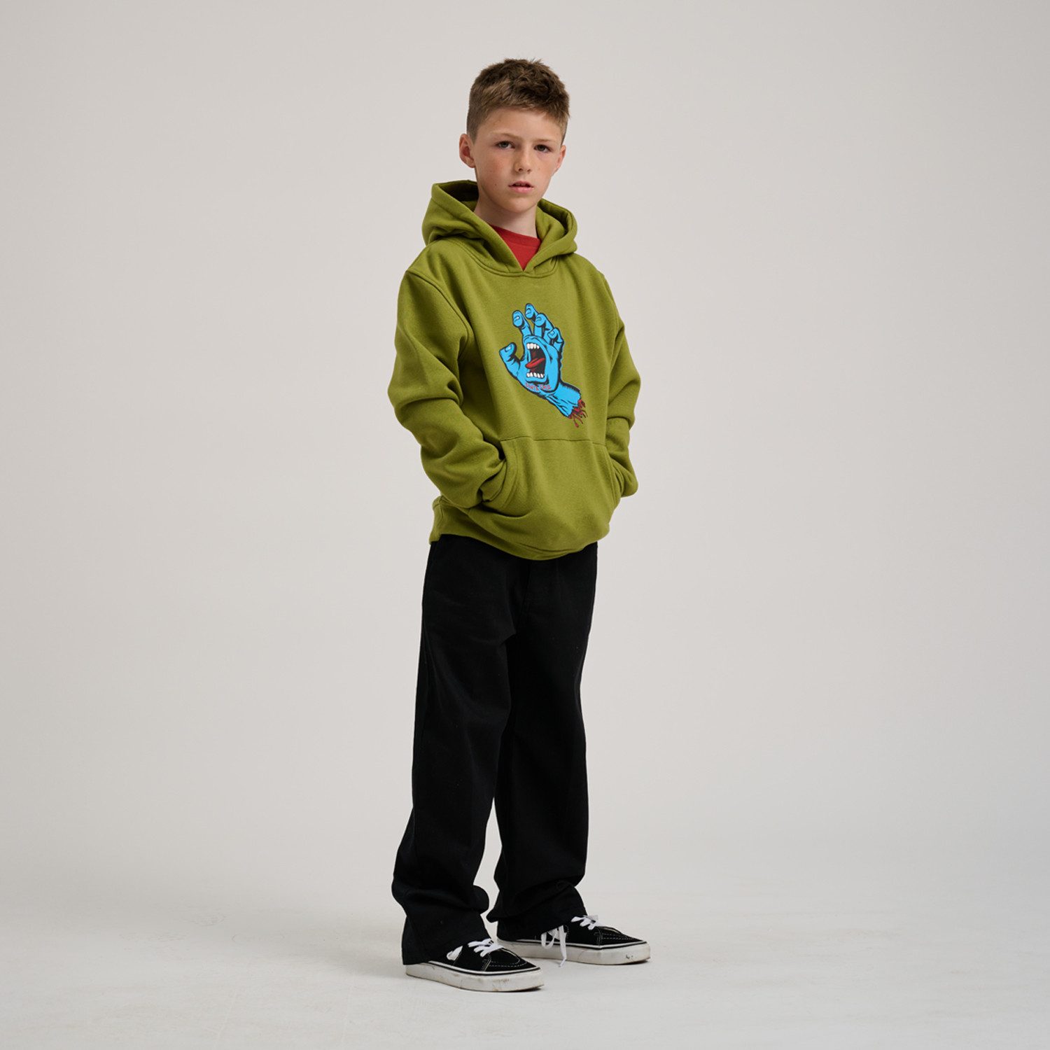 Santa Cruz Hoodie YOUTH SCREAMING HAND HOOD