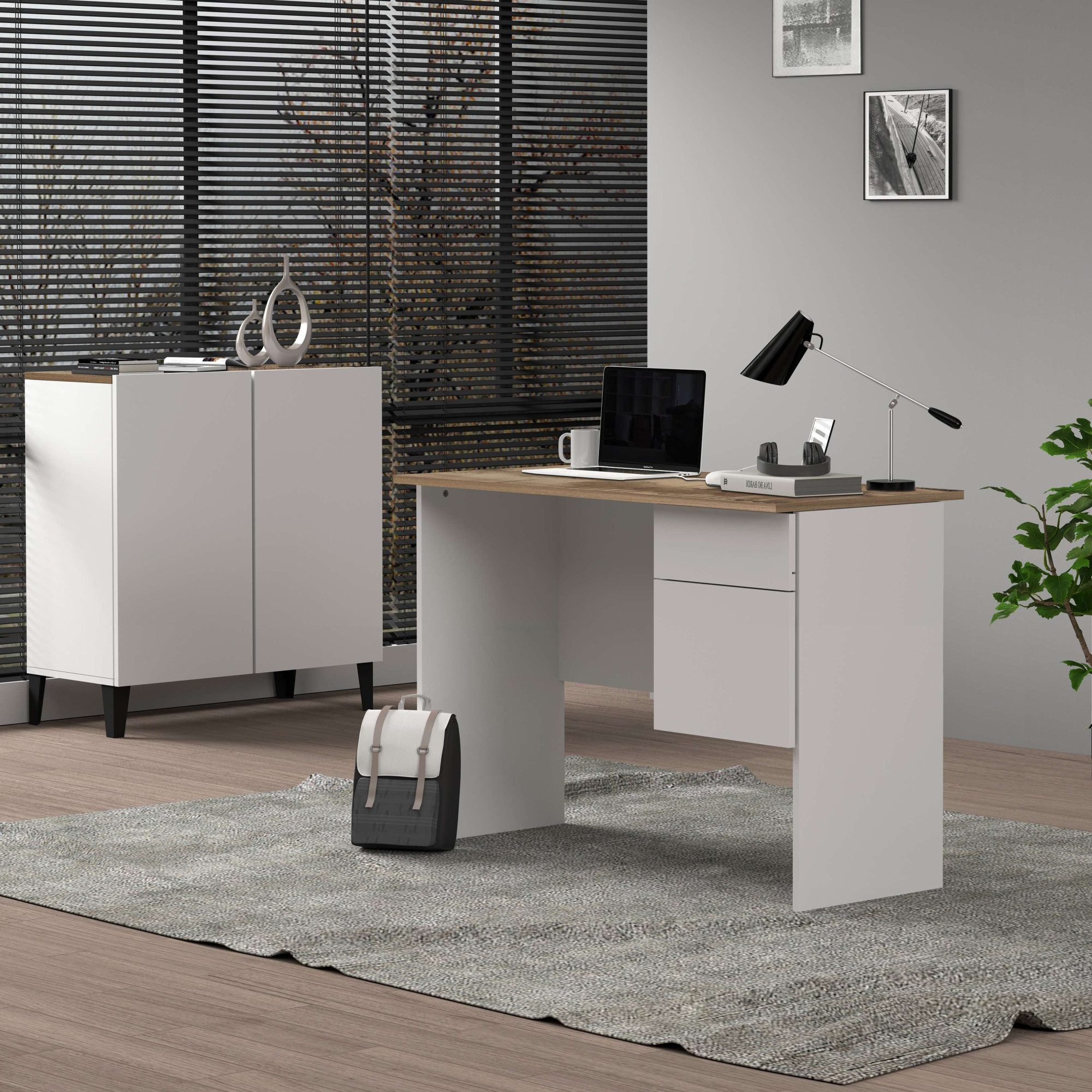 INOSIGN Archiefkast Sunrise Archiefkast, Multifunctionele kast, Bureaukast met 2 deuren & 2 vakken, breedte 79,2 cm, gemaakt in italië