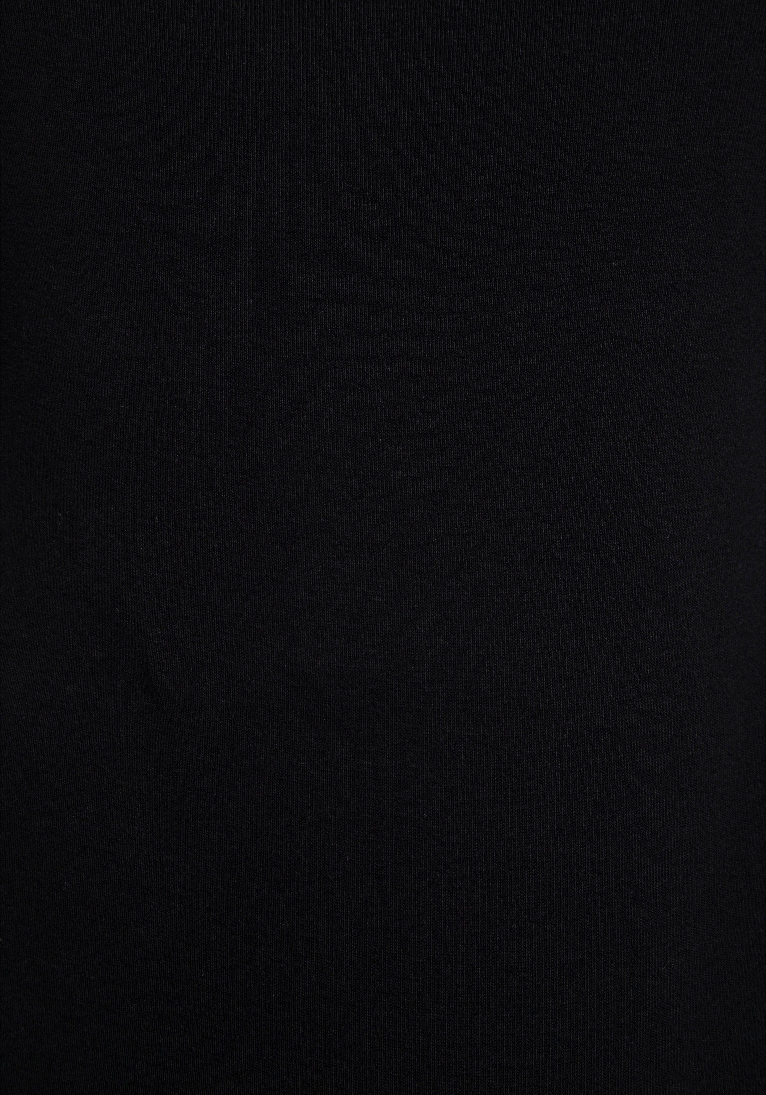 KangaROOS Shirt met lange mouwen met opgerolde mouwen, zeer figuurvolgend, van ribstof
