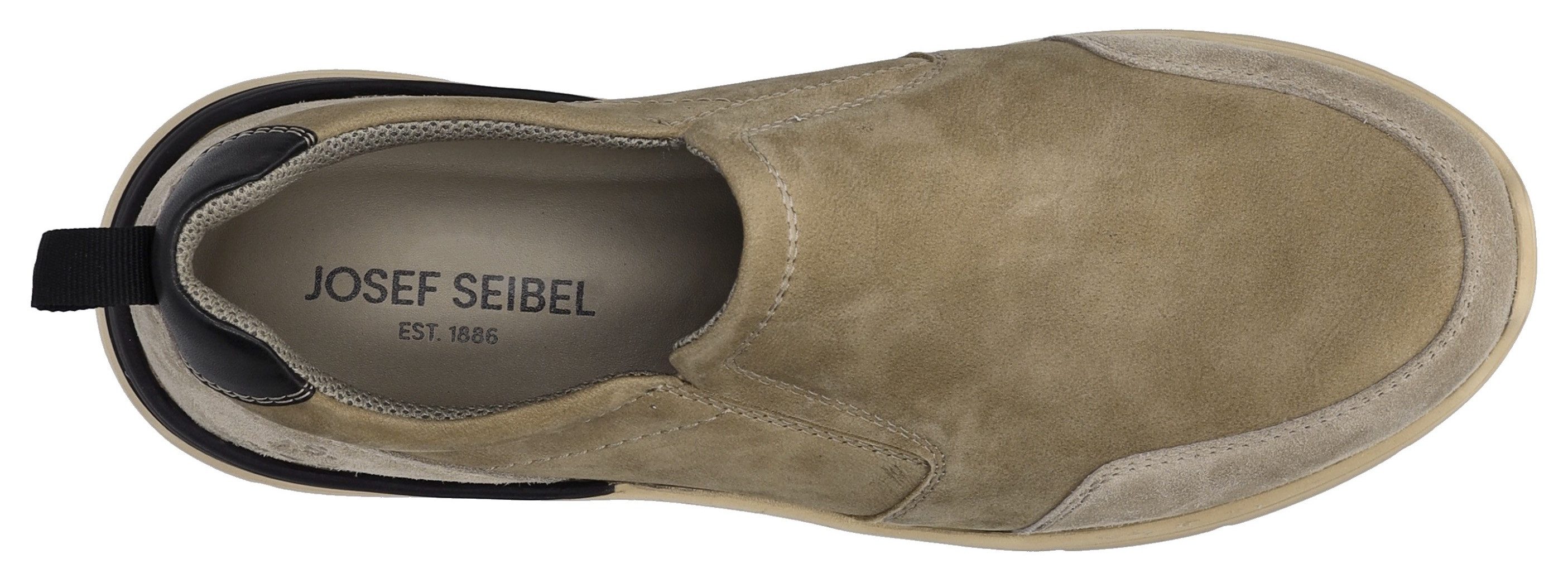 Josef Seibel Slip-on sneakers Wales 04 , slippers, comfortabele schoen, instapschoen met elastische gummizone