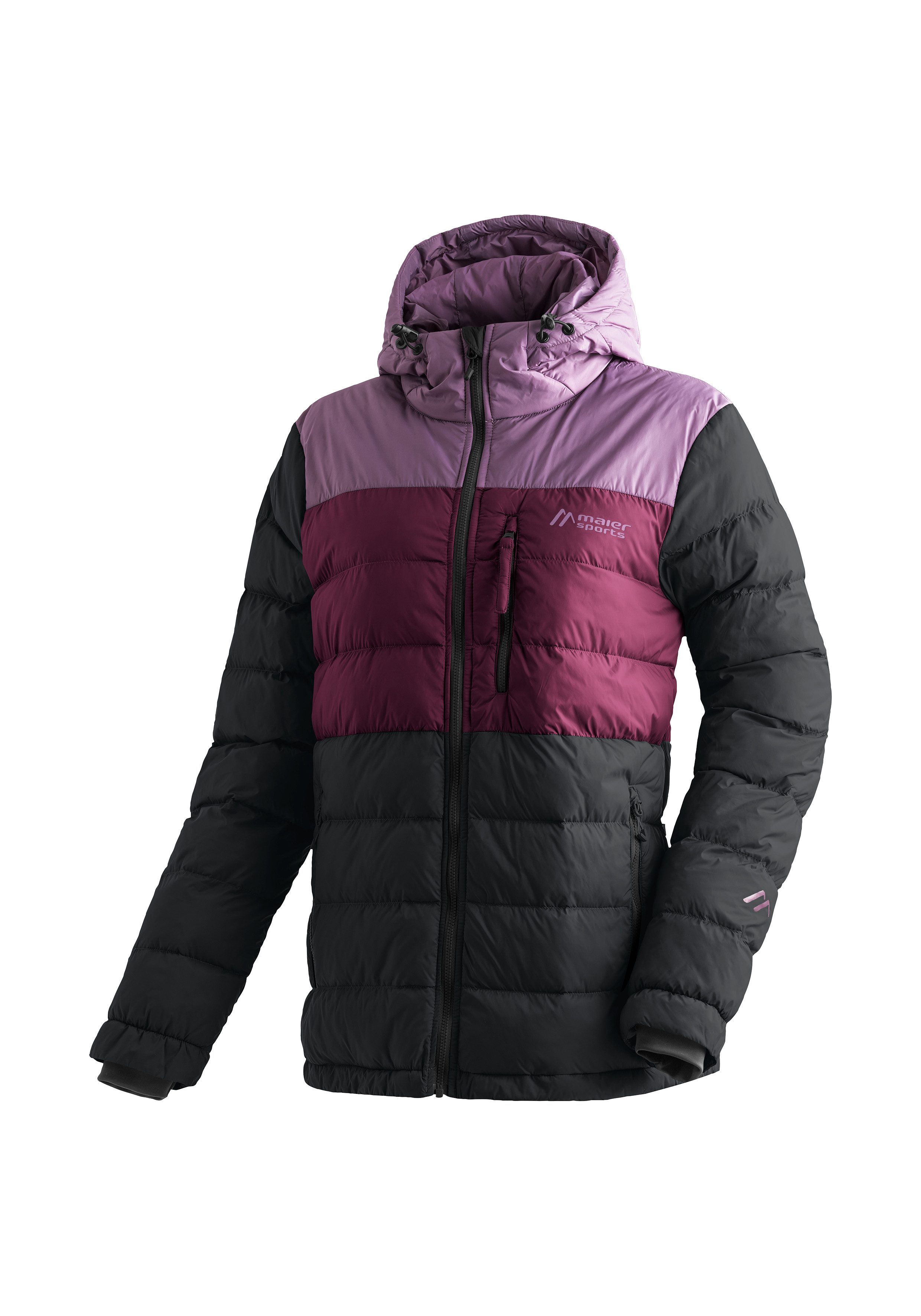 Maier Sports Functioneel jack Lomnica W Dames outdoorjas Primaloft-jas met ritszakken en capuchon