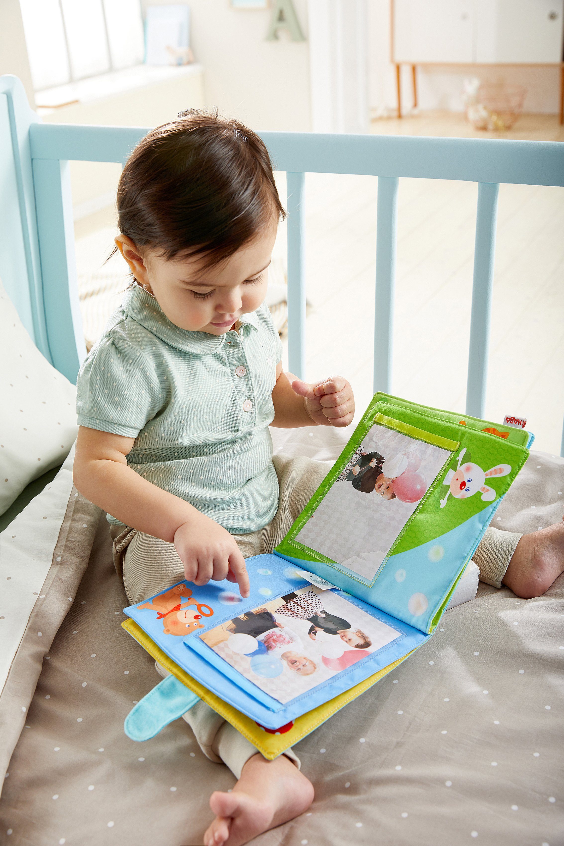 Haba Grijpspeeltje Baby-fotoalbum speelkameraadjes