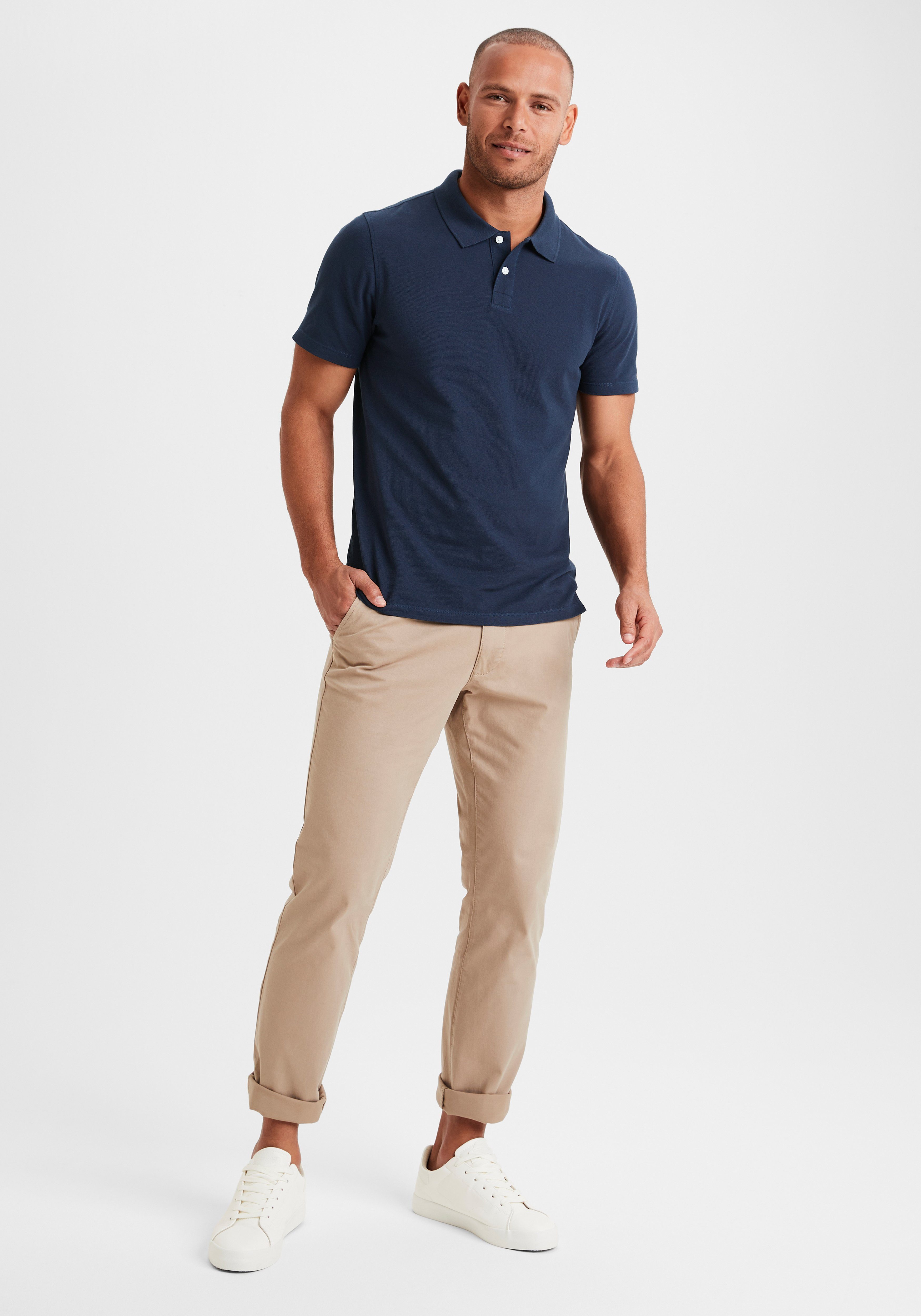 Beachtime Poloshirt Korte mouw, shirt met polokraag, katoen piqué