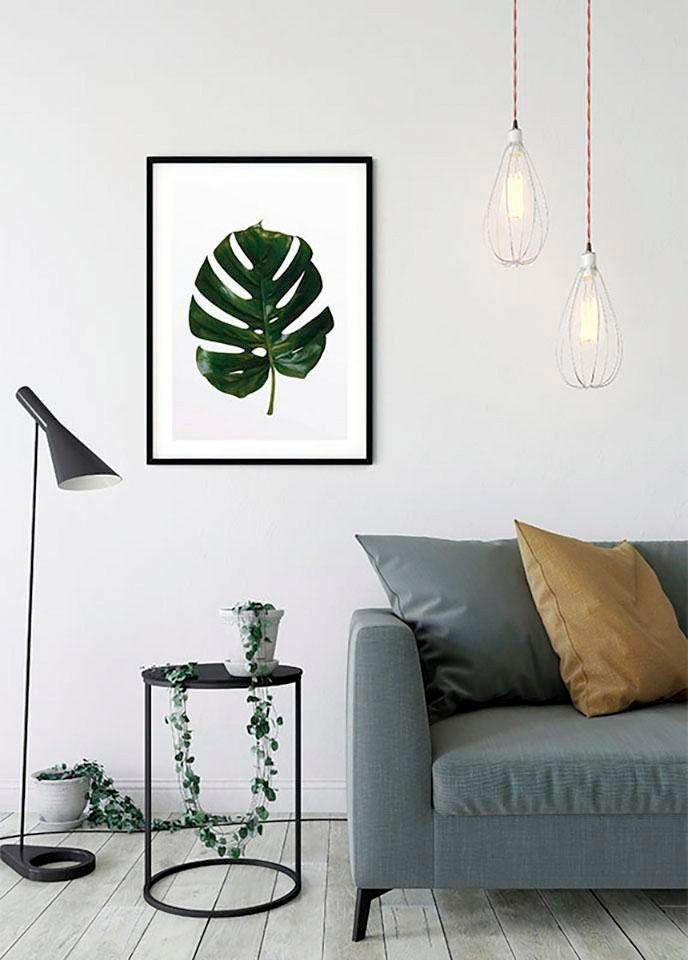 Komar Wanddecoratie Monstera Leaf Wanddecoratie - zonder lijst (1 stuk)