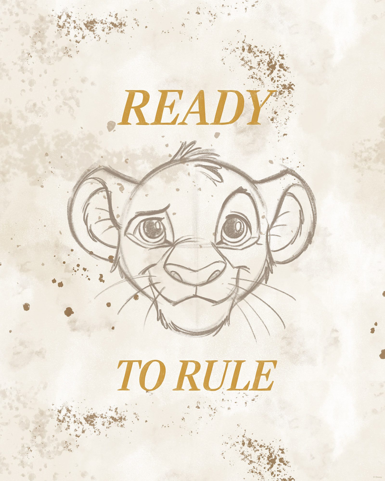 Komar Artprint Disney The Lion King Ready to Rule 40 x 60 cm (breedte x hoogte) - kinderkamer, decoratie (1 stuk)