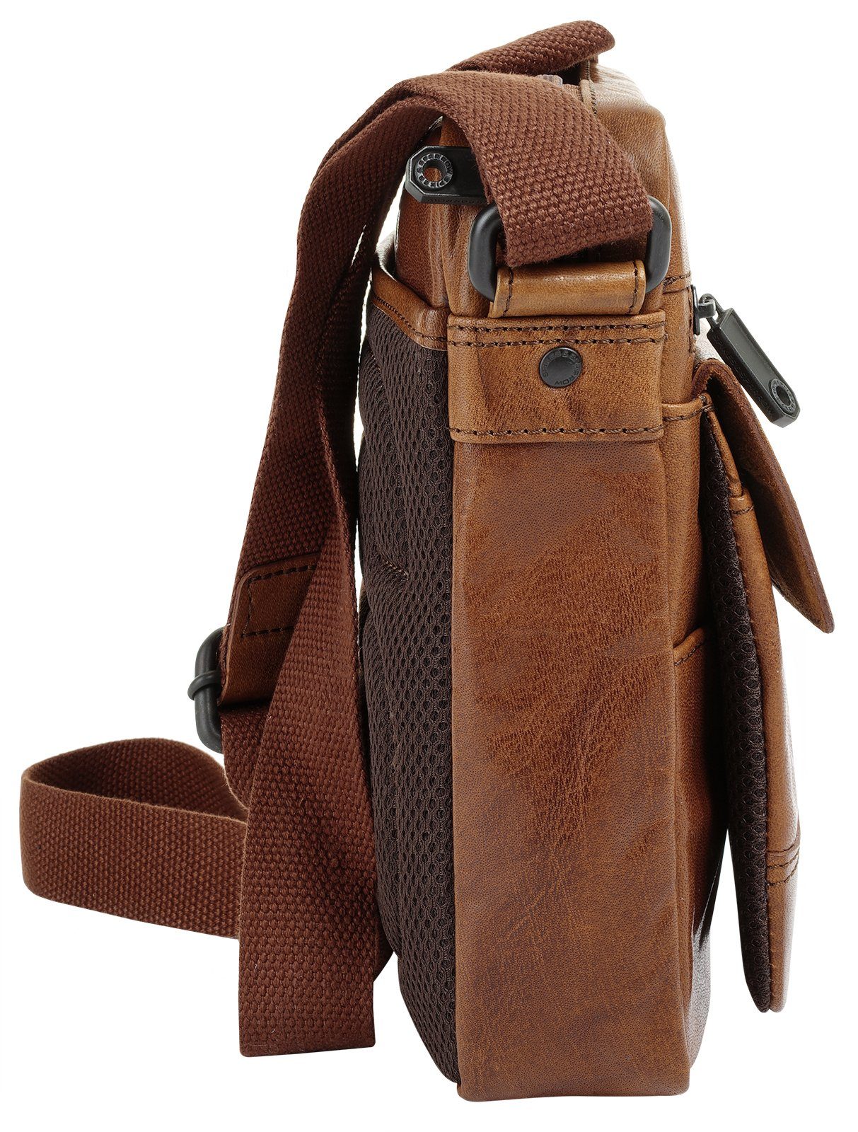 Spikes & Sparrow Schoudertas echt leder