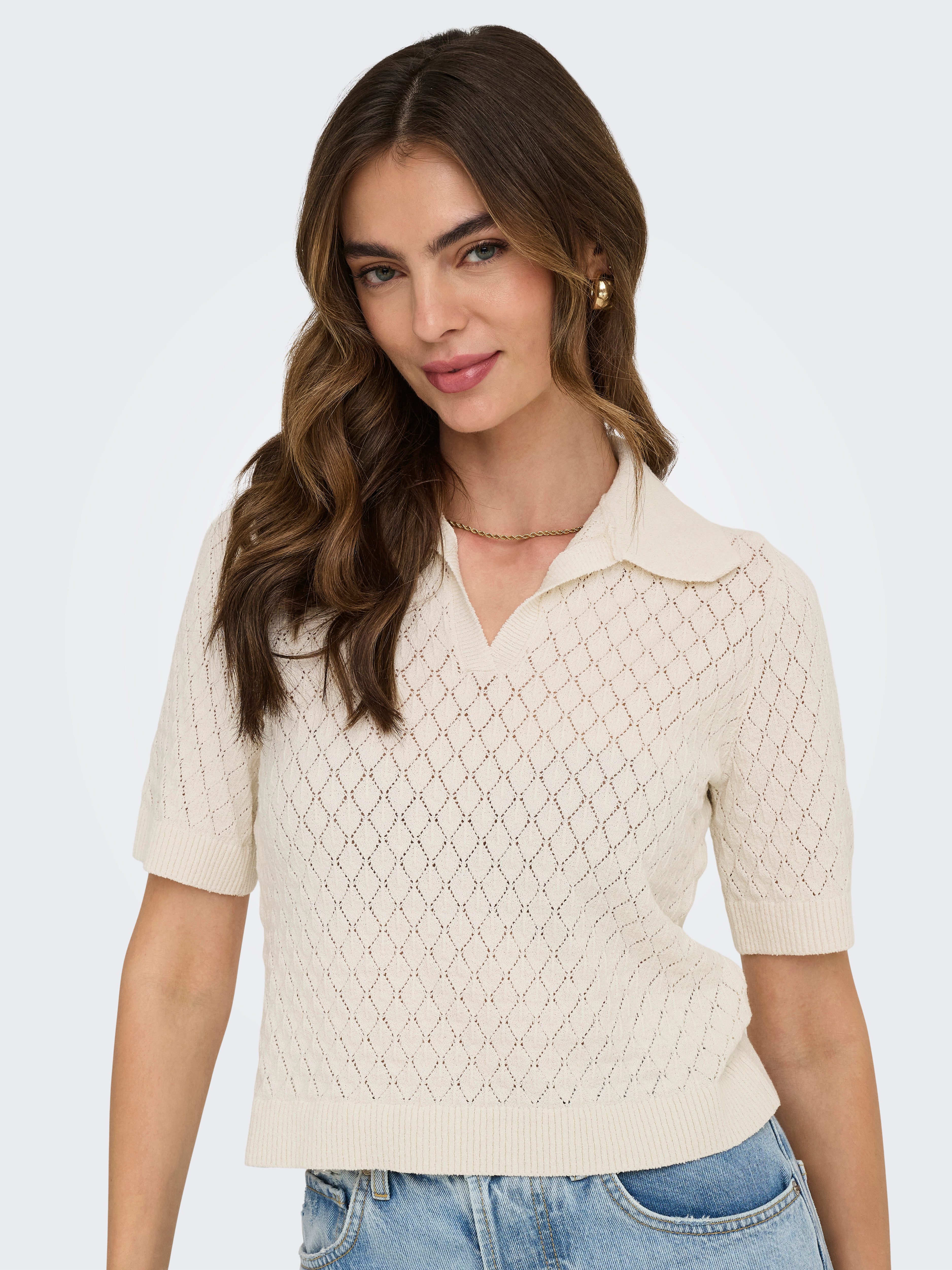 Only Poloshirt ONLCOSIMA SS STRUCTURE POLO KNT NCA