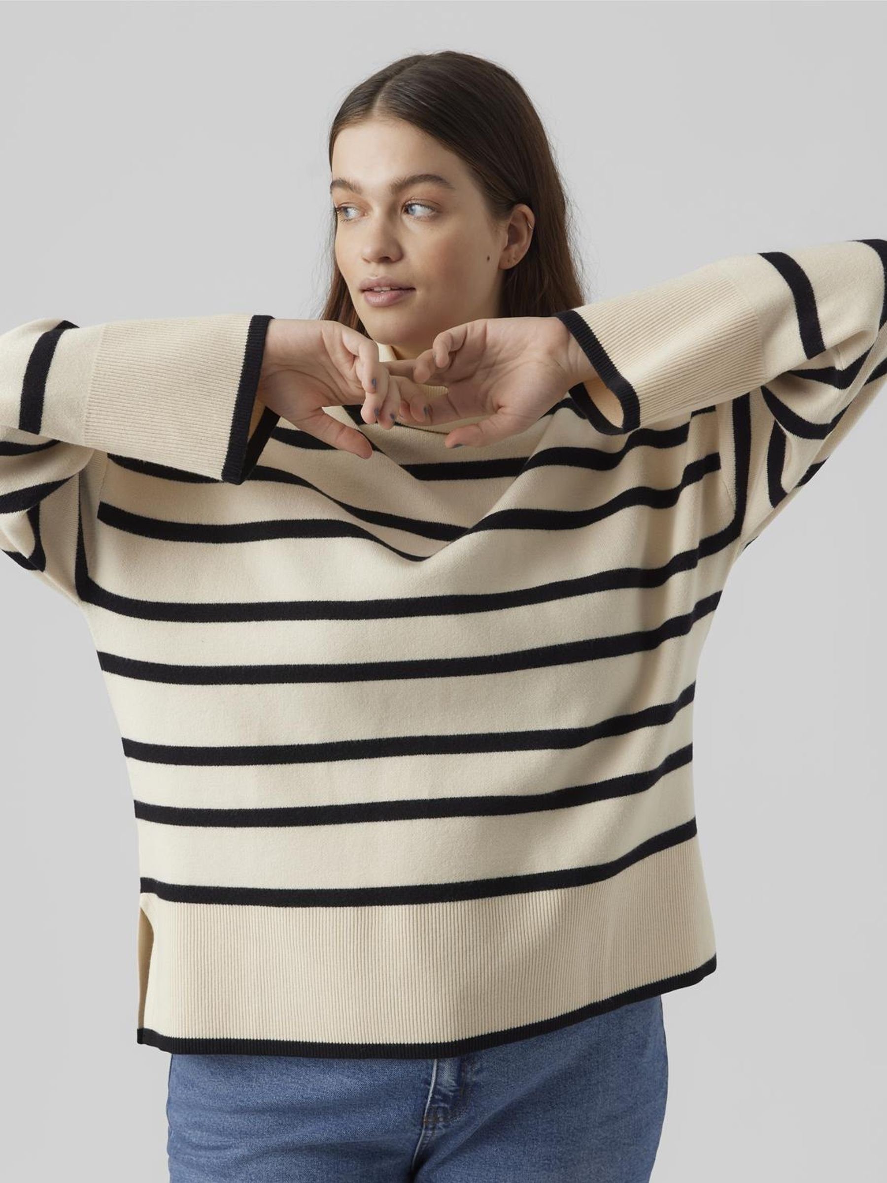 Vero Moda Curve Coltrui VMSABA LS ROLLNECK BLOUSE GA NOOS CUR