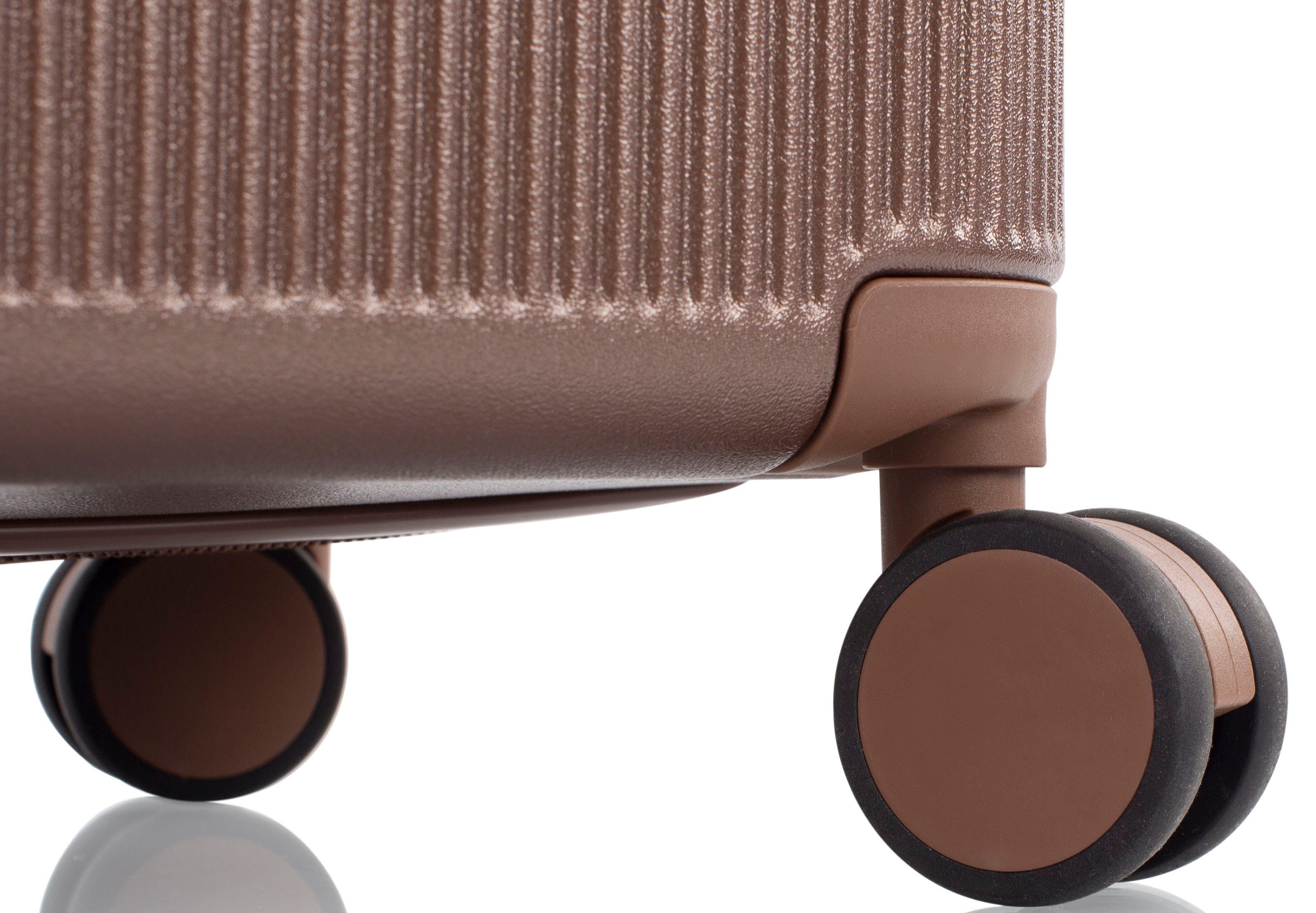 Heys Hardshell-trolley Earthtone verschillende maten en kleuren x Joachim Llambi reisbagage TSA-slot volumevergroting