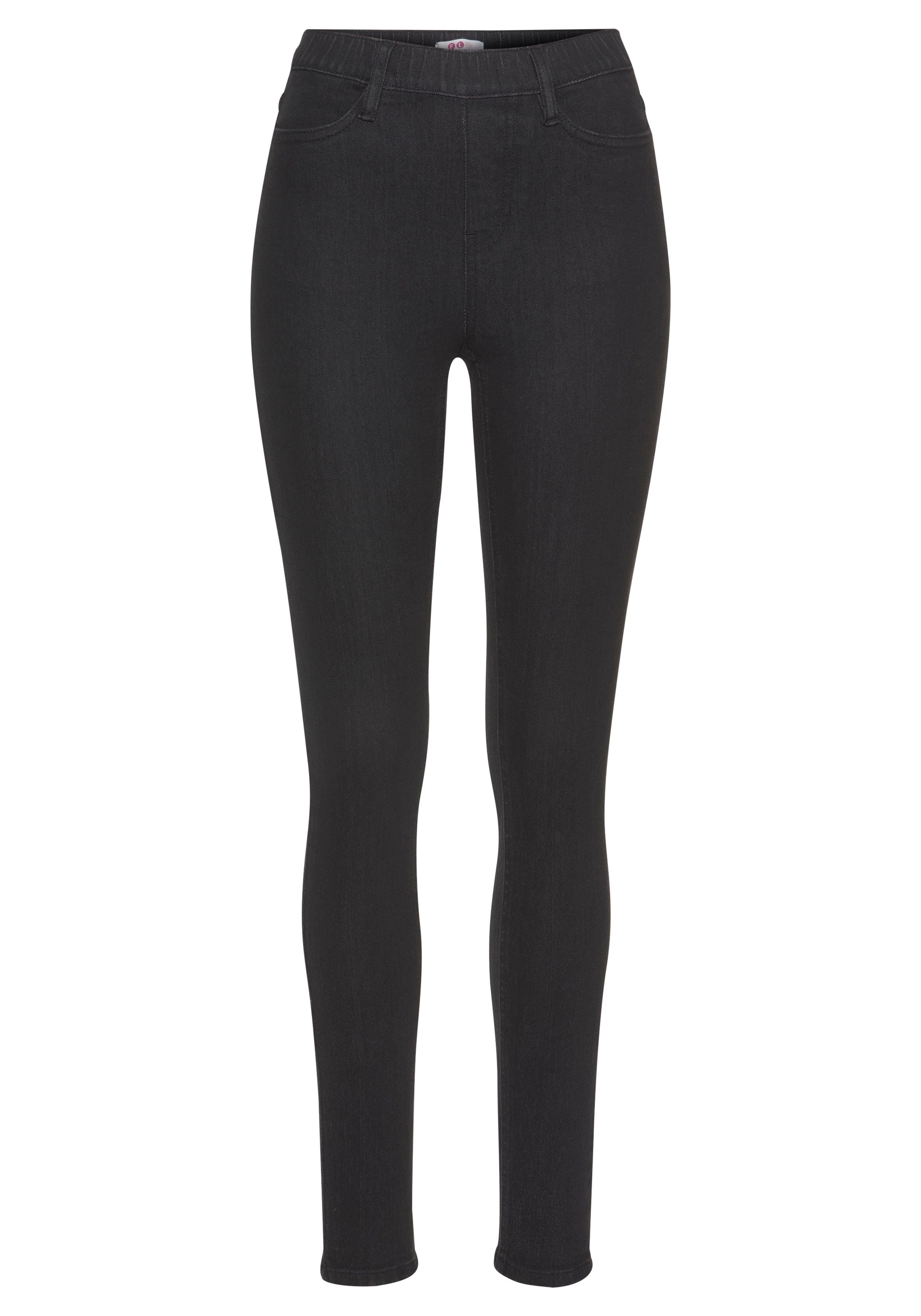 Flashlights Jeggings strakke pasvorm, skinny jeans, used-look-wassing, hoge taille (Set van 2)