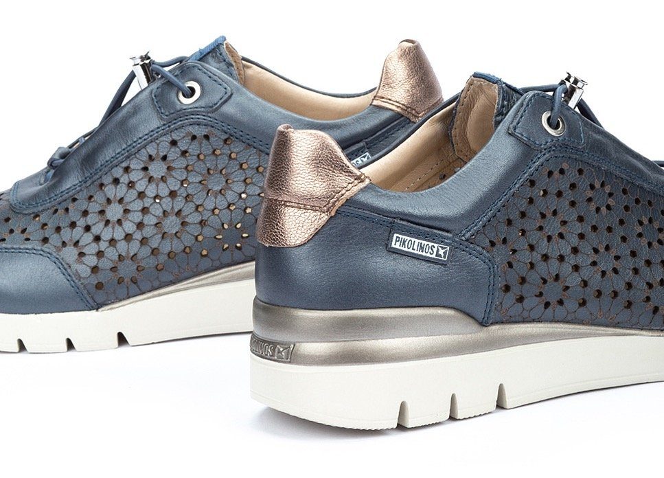 PIKOLINOS Sneakers met sleehak CANTABRIA met stijlvol opengewerkt patroon, vrijetijdsschoen, lage schoen, veterschoen