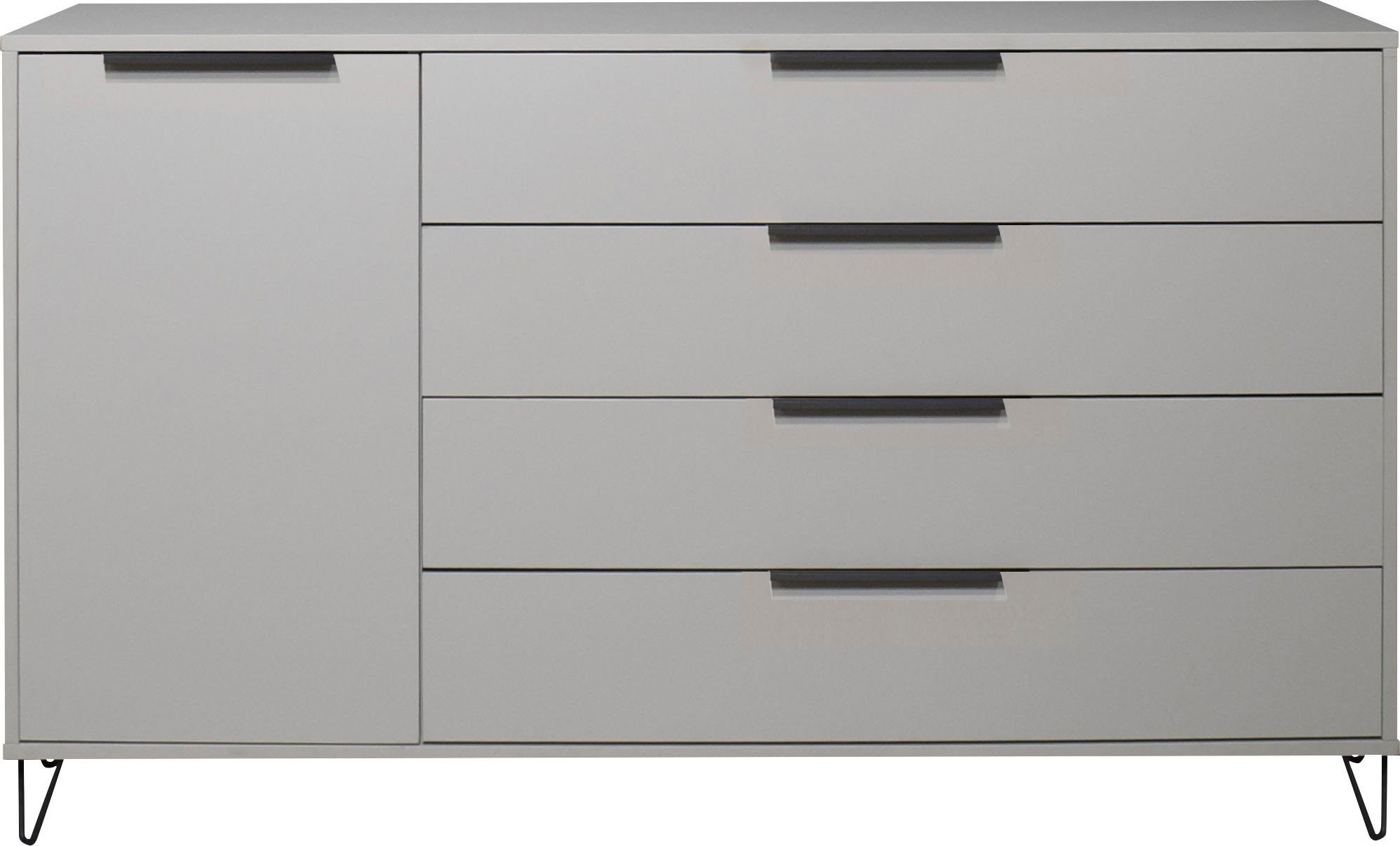 Mäusbacher Highboard Bonnie TOPSELLER! Highboard met draadframe highboards grijs