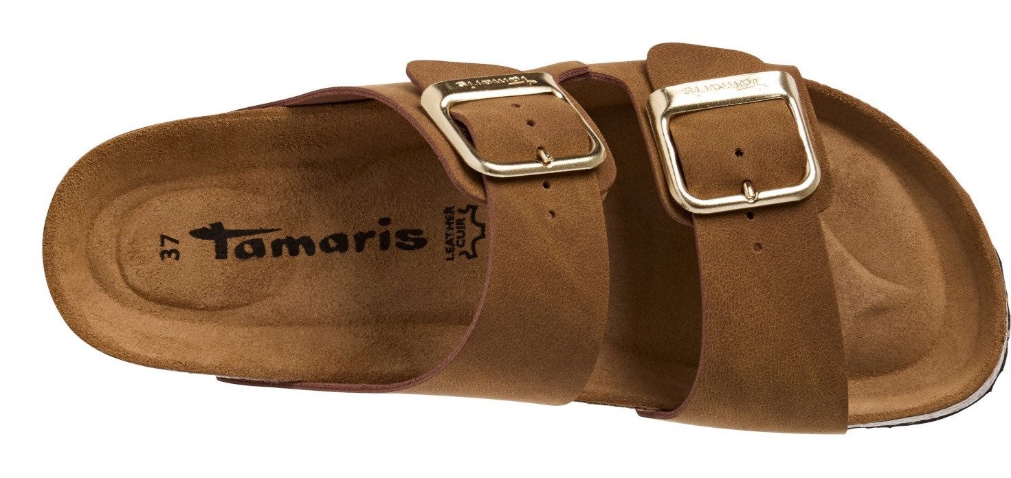Tamaris Slippers zomerschoen, slippers met gepolsterde binnenzool