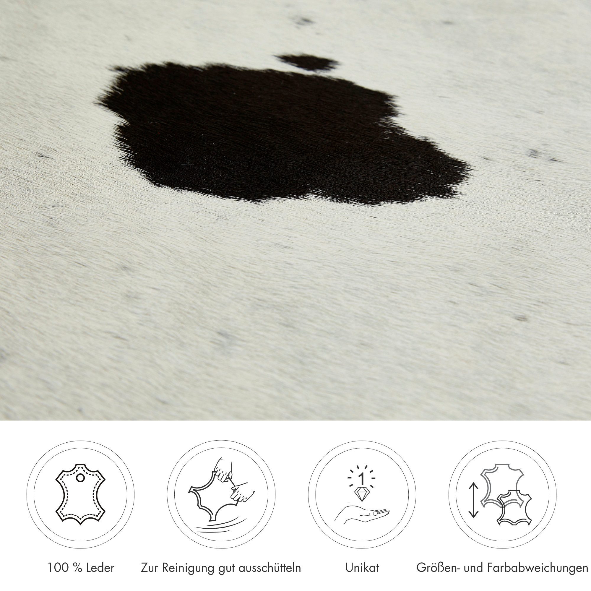 LUXOR living Vachtvloerkleed Rinderfell echte runderhuid, natuurproduct - iedere huid is uniek