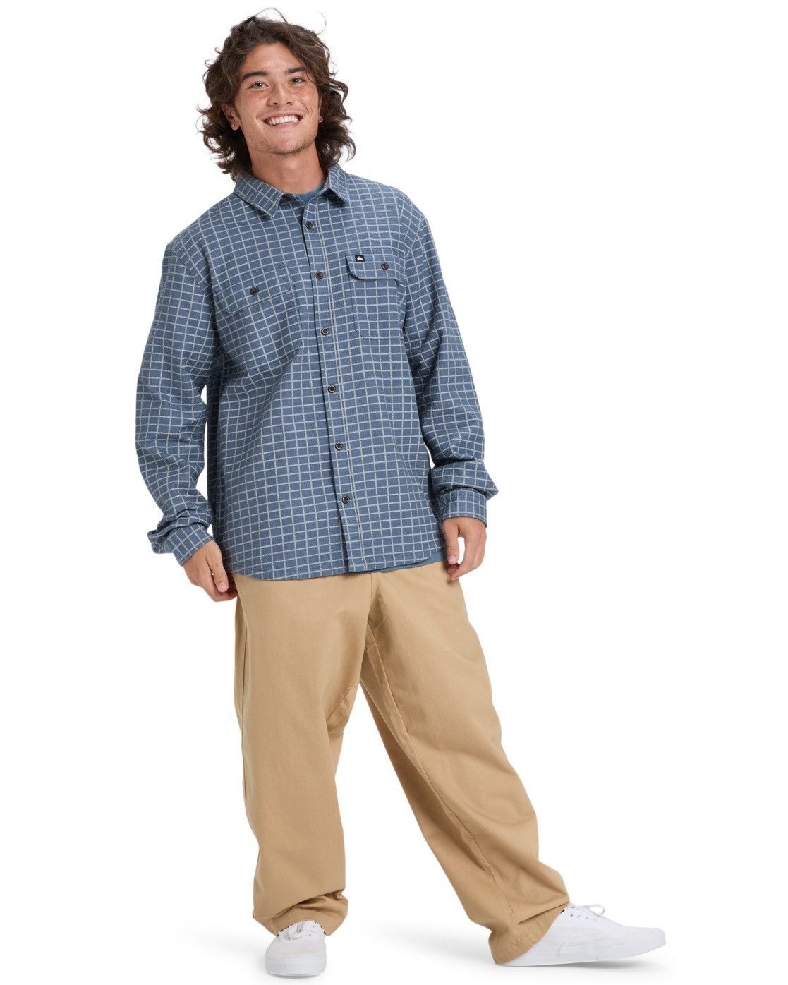 Quiksilver Overhemd met lange mouwen Salt Lake Waffle
