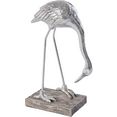 leonique decoratief figuur kraanvogel hoogte 41 cm zilver