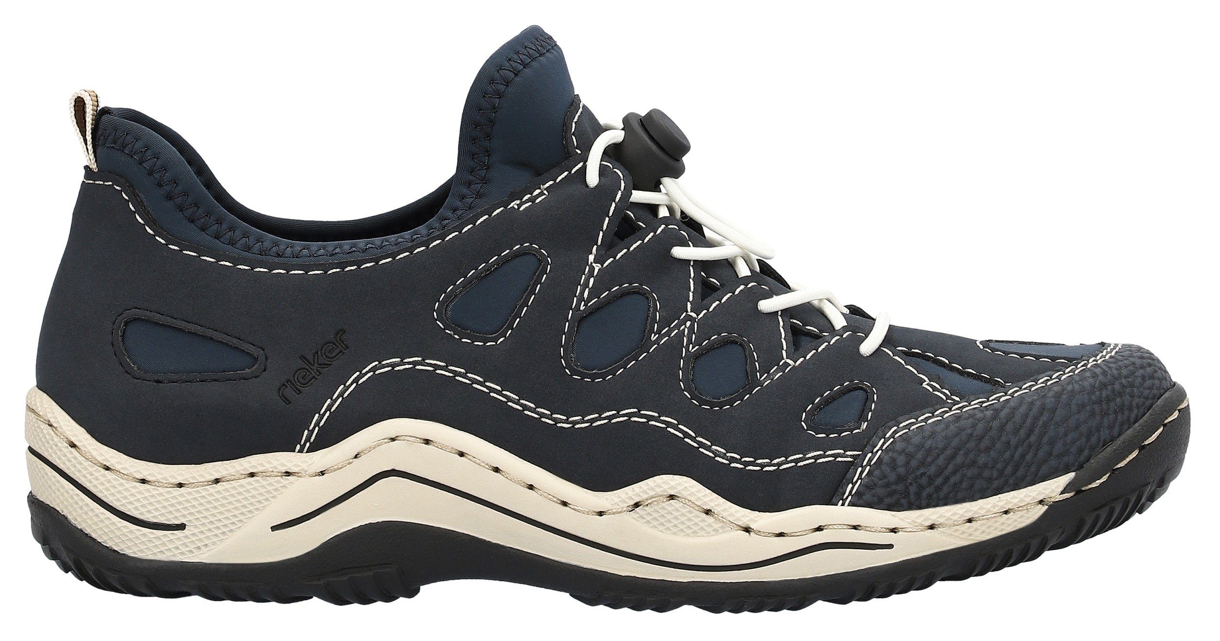 Rieker Slip-on sneakers Trekking Schoen, vrijetijdsschoen, Slipper met verwisselbaar voetbed