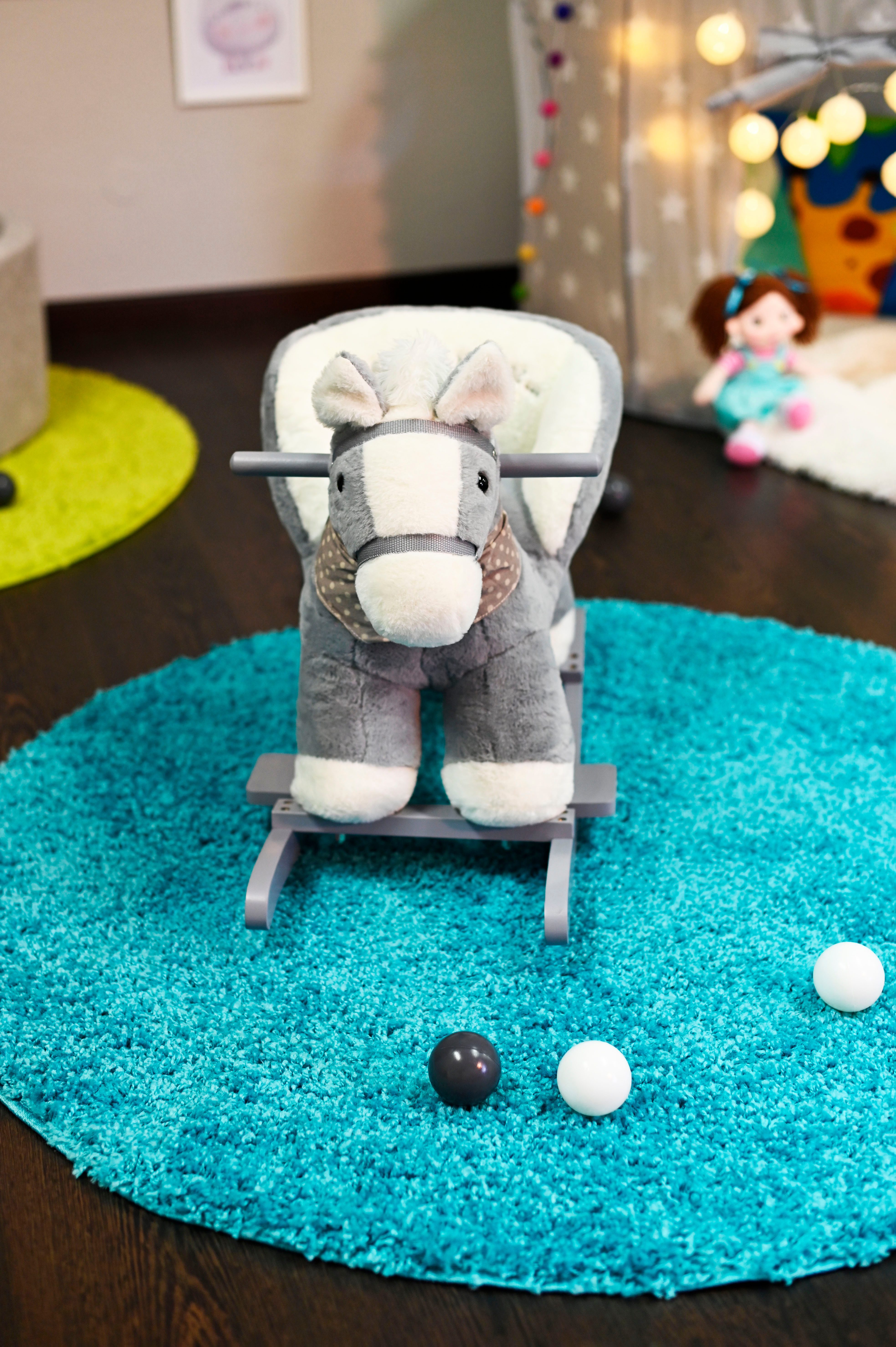 Knorrtoys® Schommeldier Paard grijs