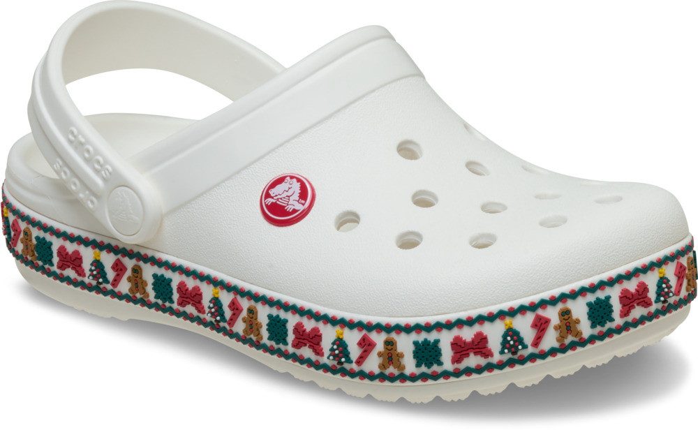 Crocs Clogs Crocband Holiday Clog K Kerstschoen, pantoffel met kleurrijke rand