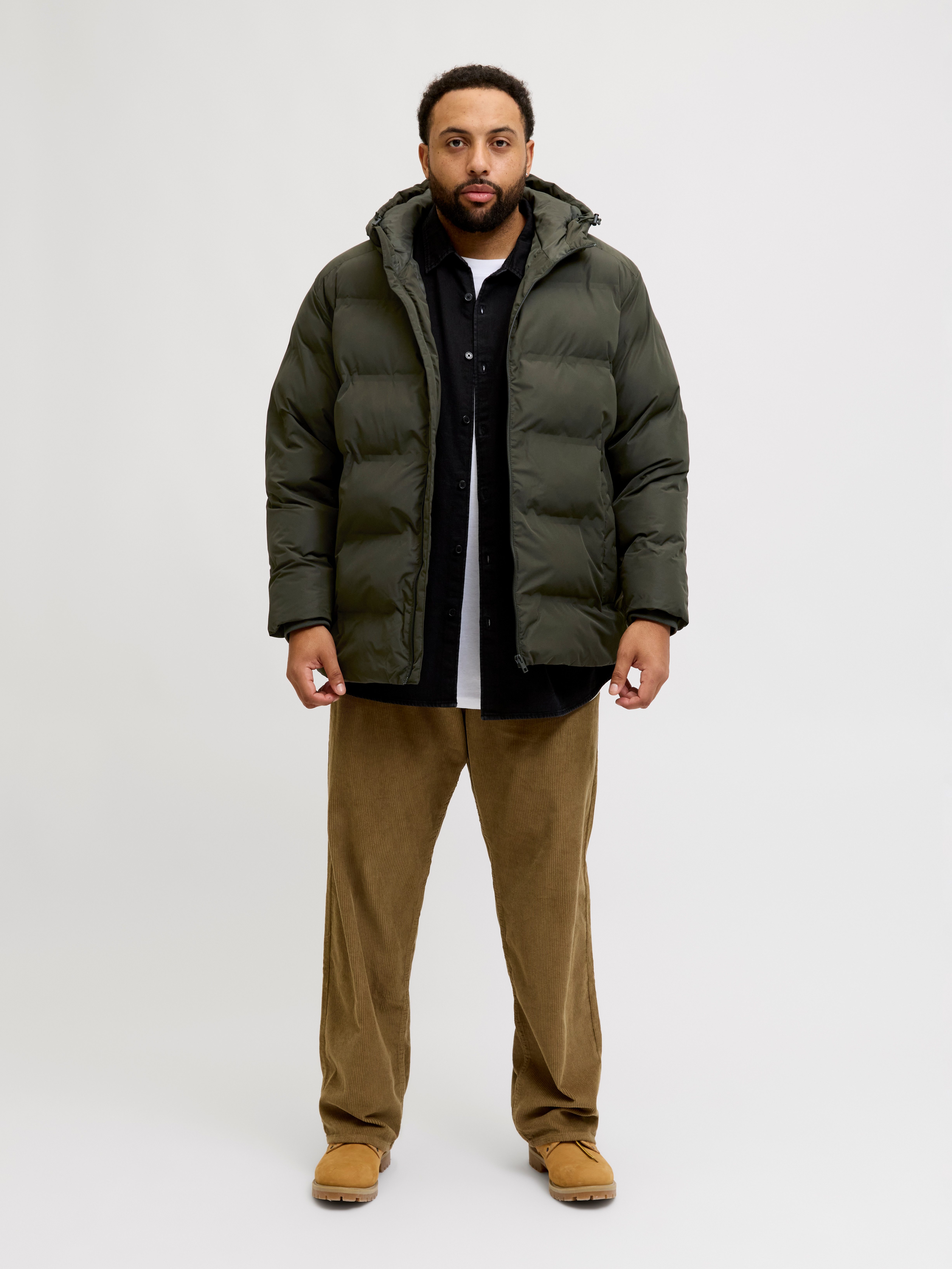 Jack & Jones PlusSize Gewatteerde jas JJESOHO PUFFER HOOD SN PLS
