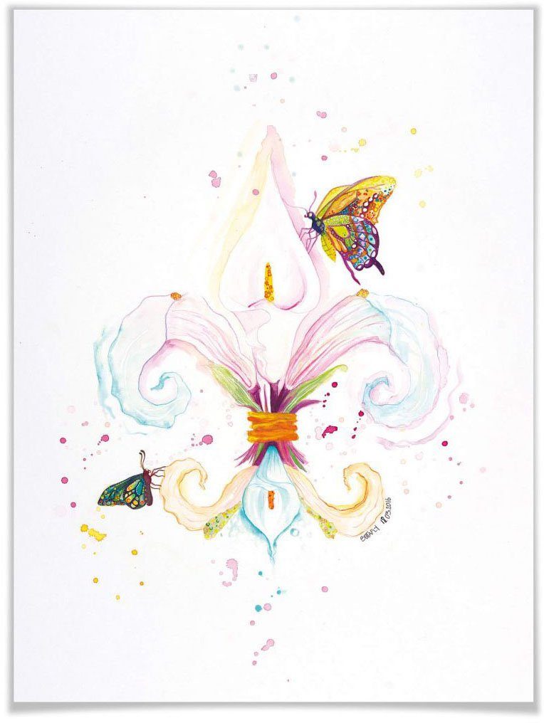 Wall-Art poster Fleur de Lil