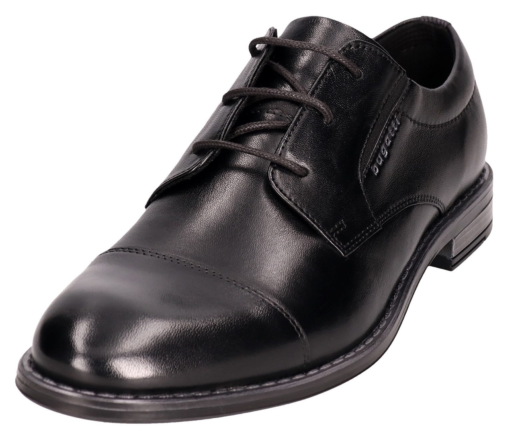 Bugatti Veterschoenen , blokhak, avondschoen, feestelijke schoen, business schoen, logoprint