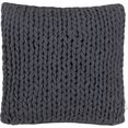 tom tailor kussenovertrek knit met gezellige grof ingebreid dessin (1 stuk) grijs