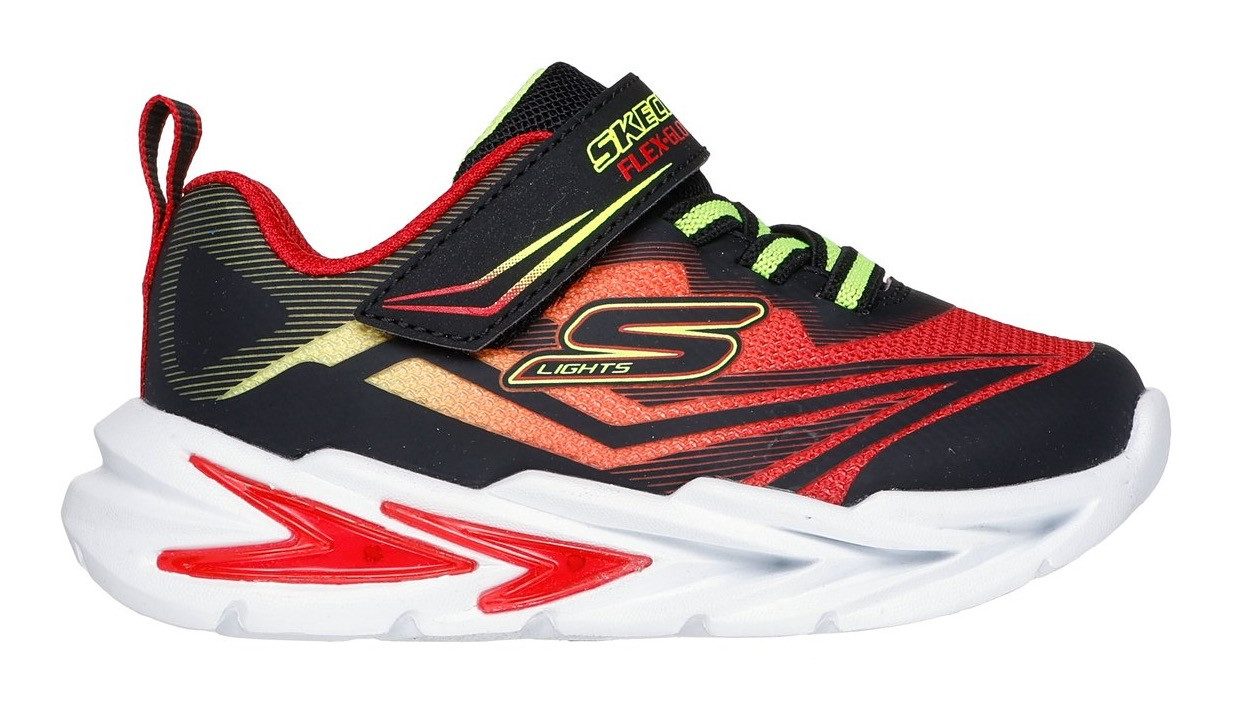 Skechers Babyschoentjes FLEX-GLOW ULTRA LIGHTS , blink-klittenbandschoen om in te glijden, neon, maat sjabloon om te downloaden