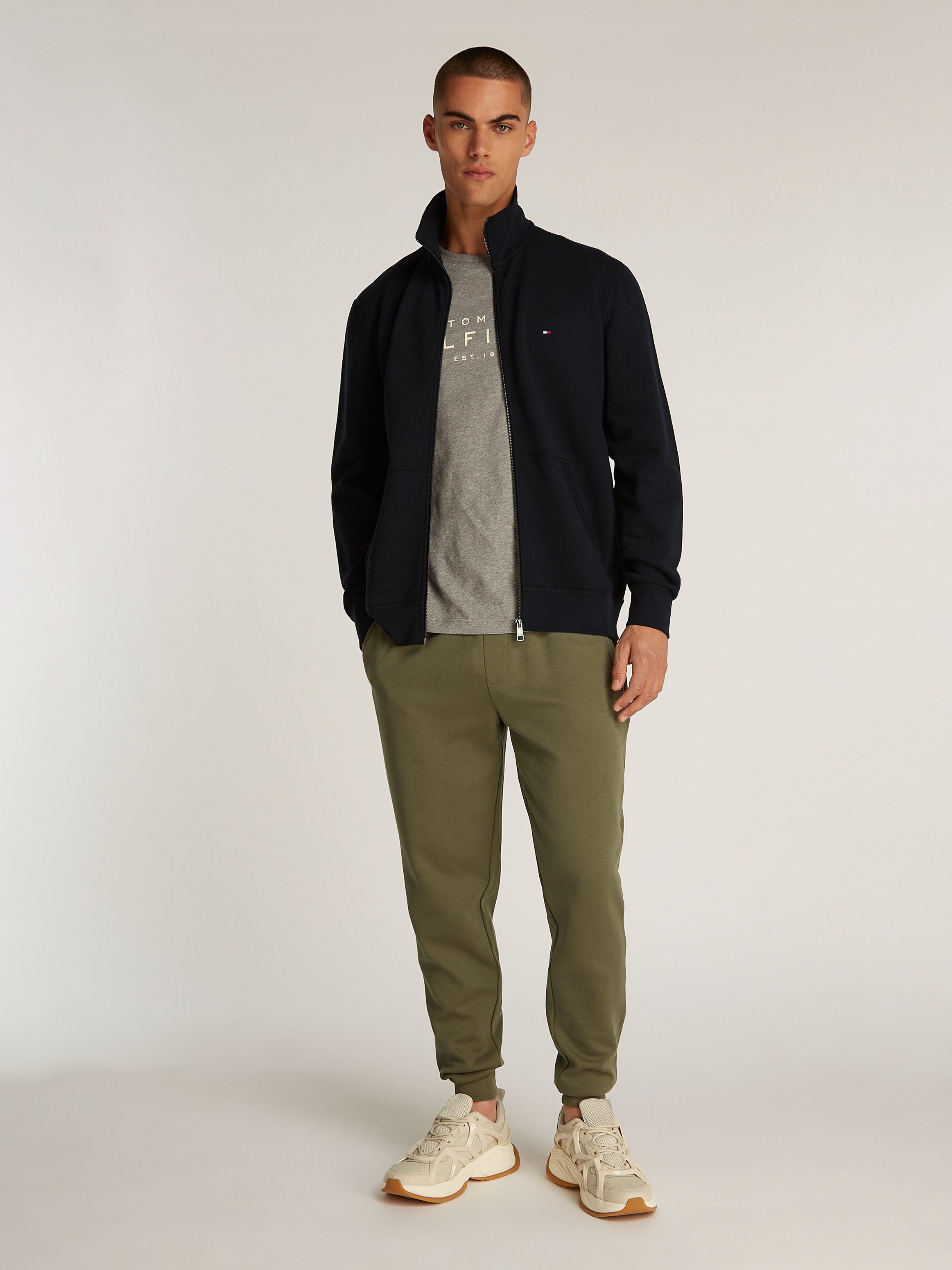 Tommy Hilfiger Sweatvest ESSENTIAL FLEECE ZT STAND COLLAR
